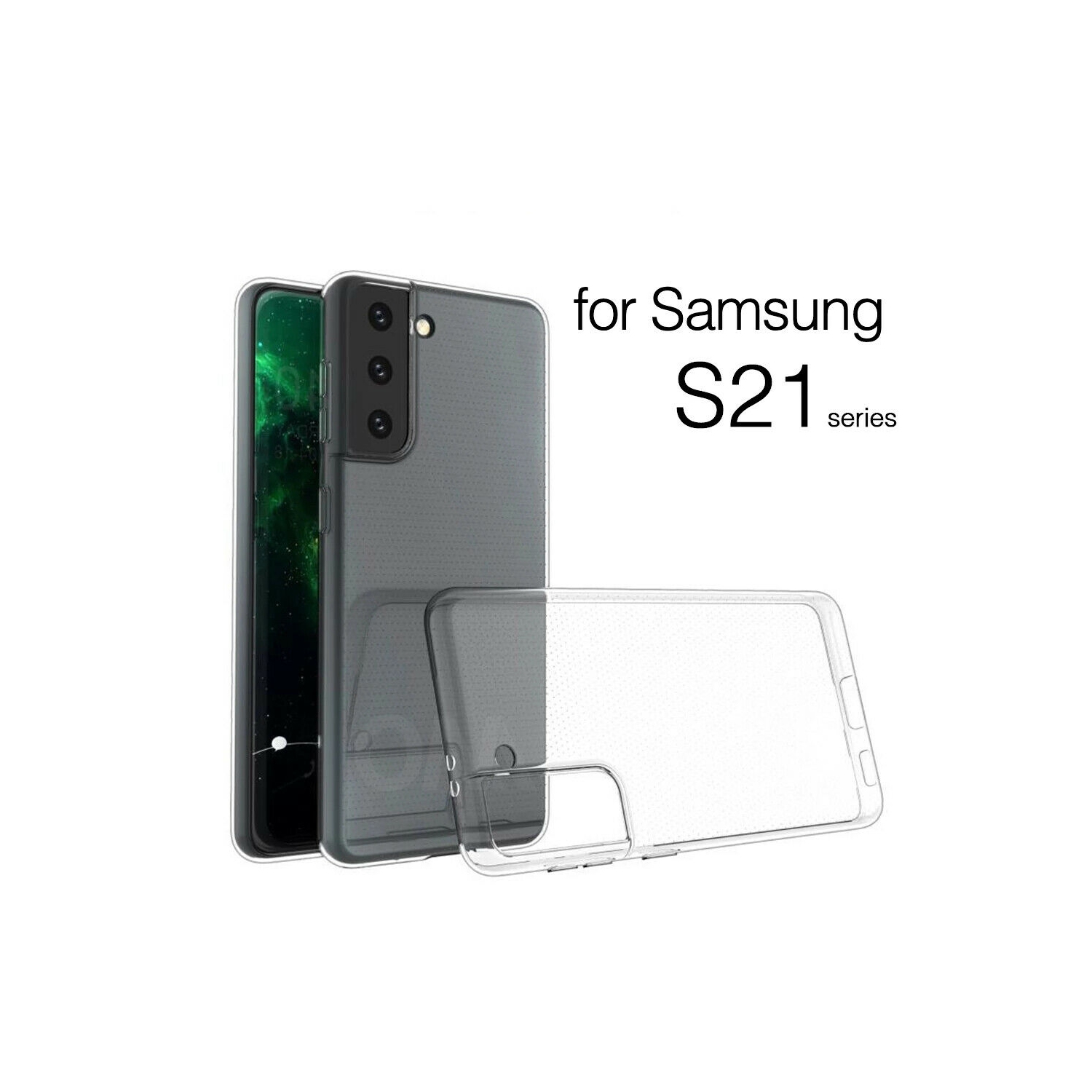 Bumper Case Clear Soft TPU Transparent Cover For Samsung Galaxy S21 Plus