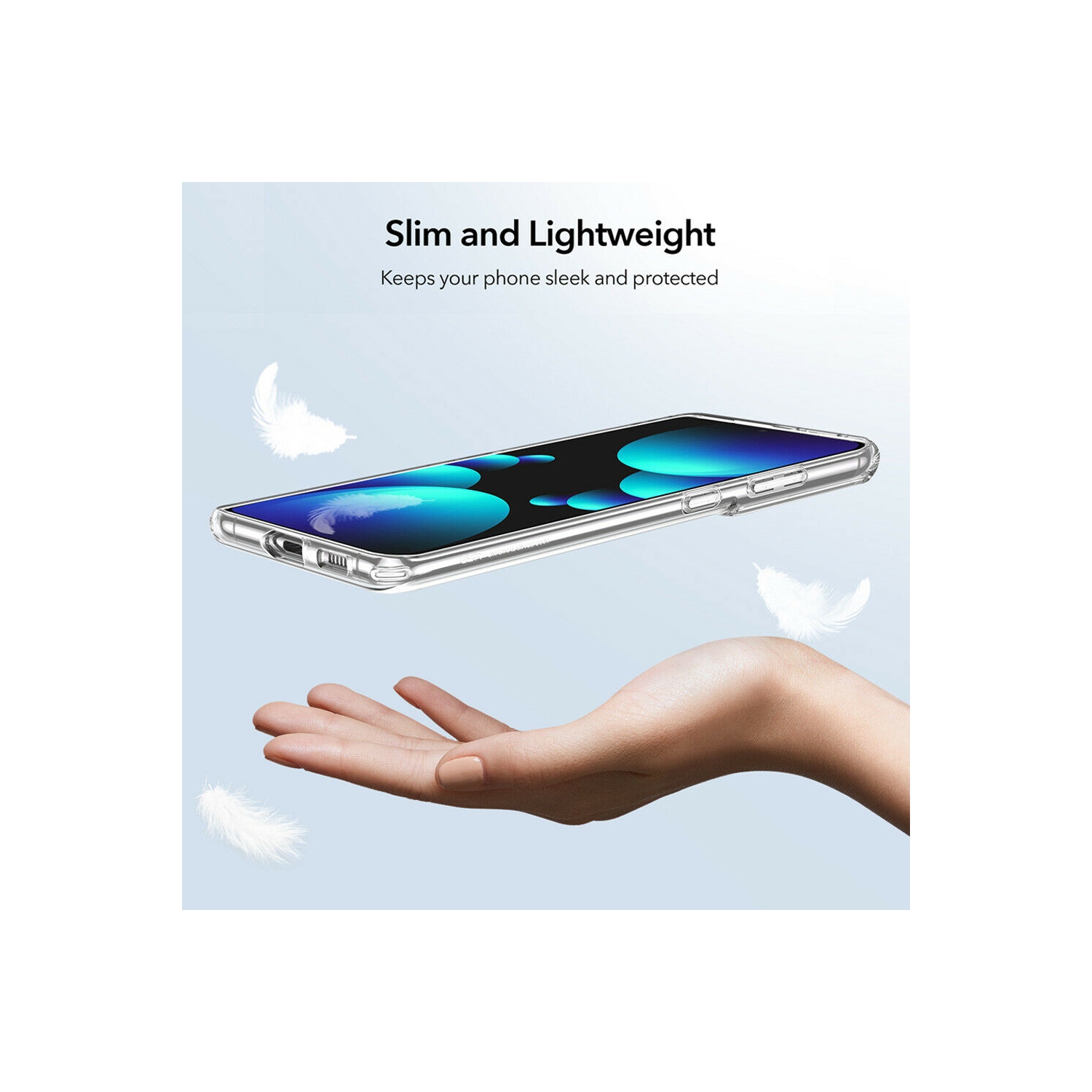 Bumper Case Clear Soft TPU Transparent Cover For Samsung Galaxy S21 Plus