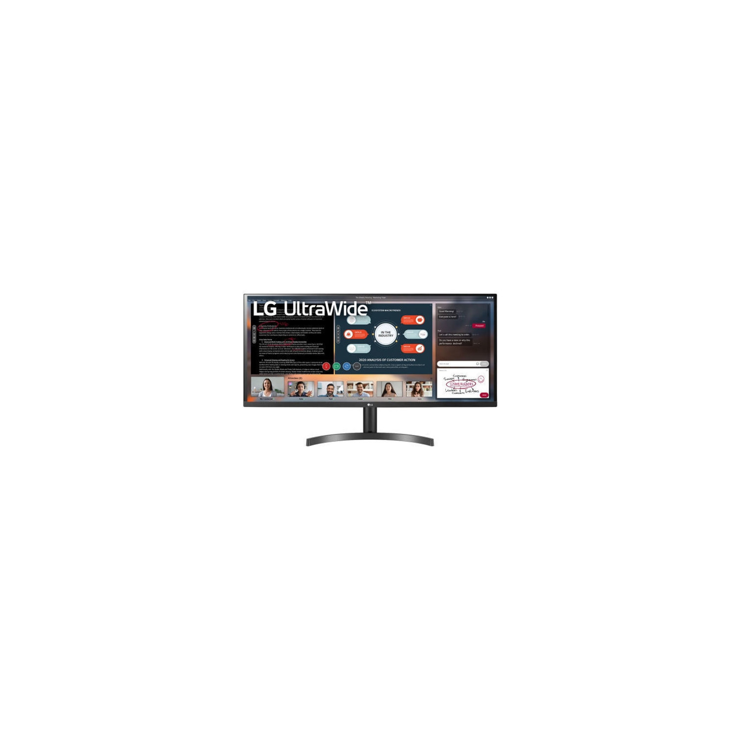 Refurbished (Excellent) - LG 34WL60 34" Ultrawide Full HD IPS Monitor with HDMI - Certified Refurbished