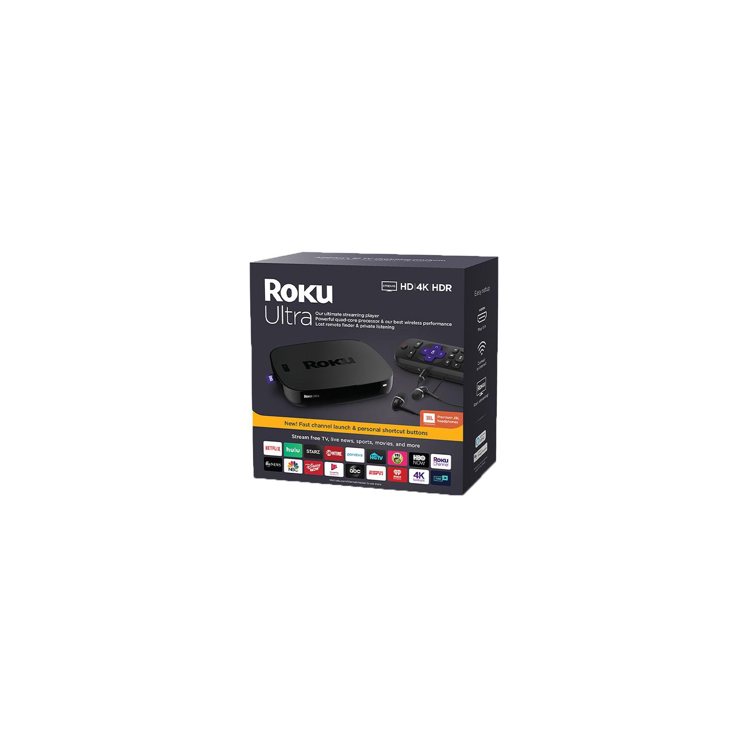 Roku Ultra HDR 4K UHD Streaming Media Player