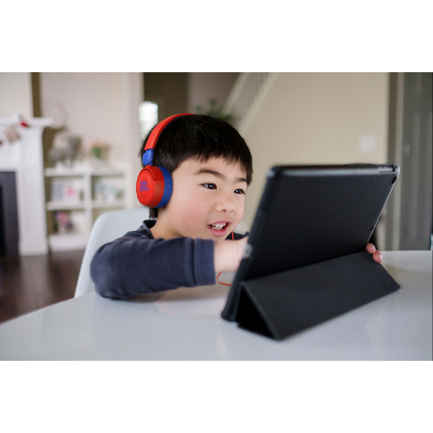 Casque d'écoute Jr310 de JBL - Rouge