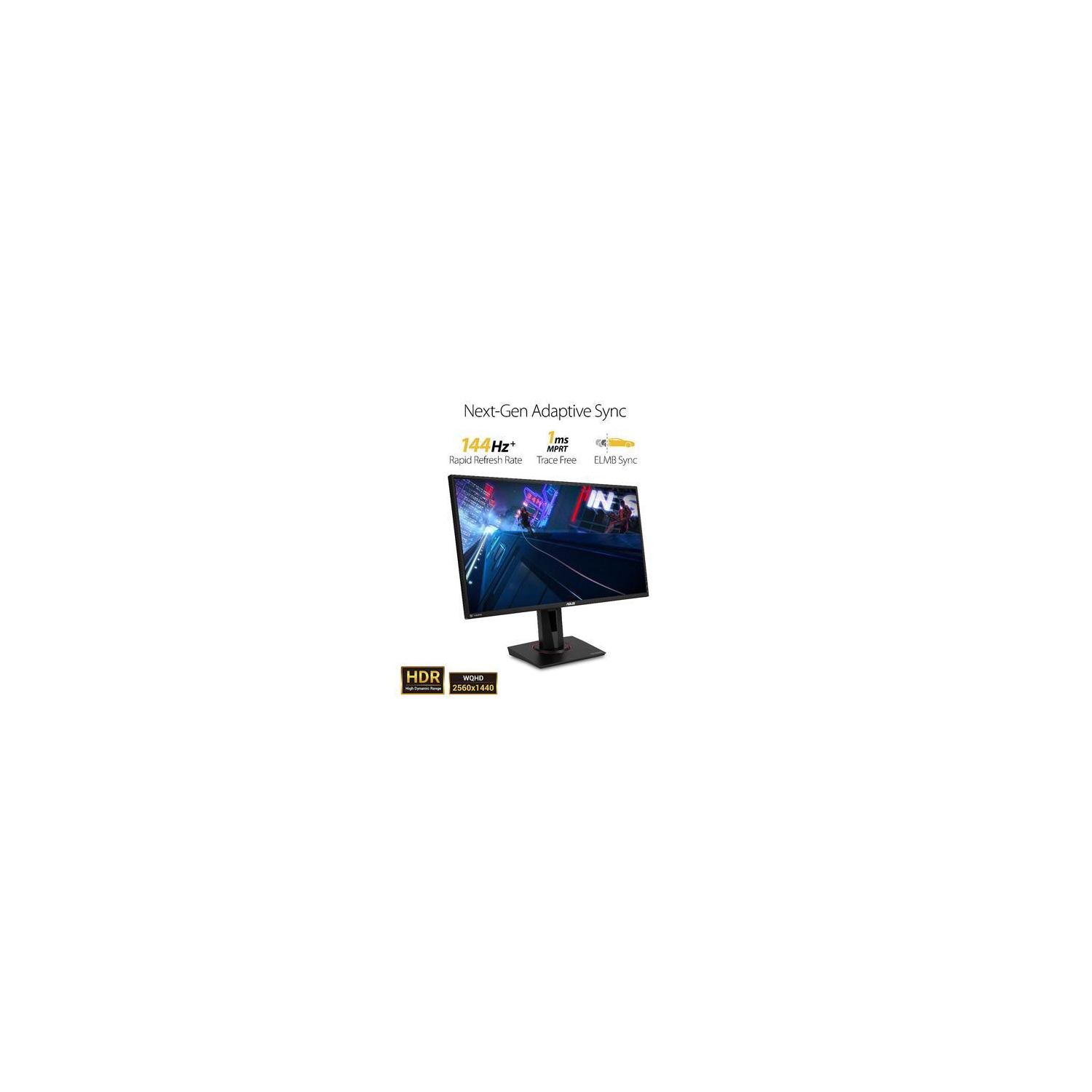ASUS VG245HE Moniteur de jeu Full HD 1080p 1ms Dual HDMI Écran Eye-Care de 24 pouces avec FreeSync/Synchronisation adaptative
