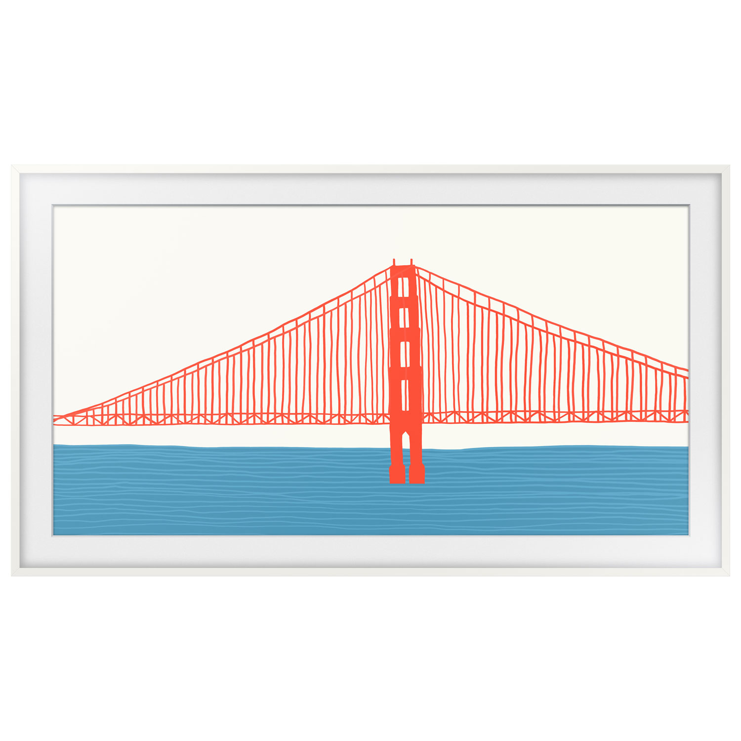 Samsung 75" Frame Bezel for The Frame TV - White