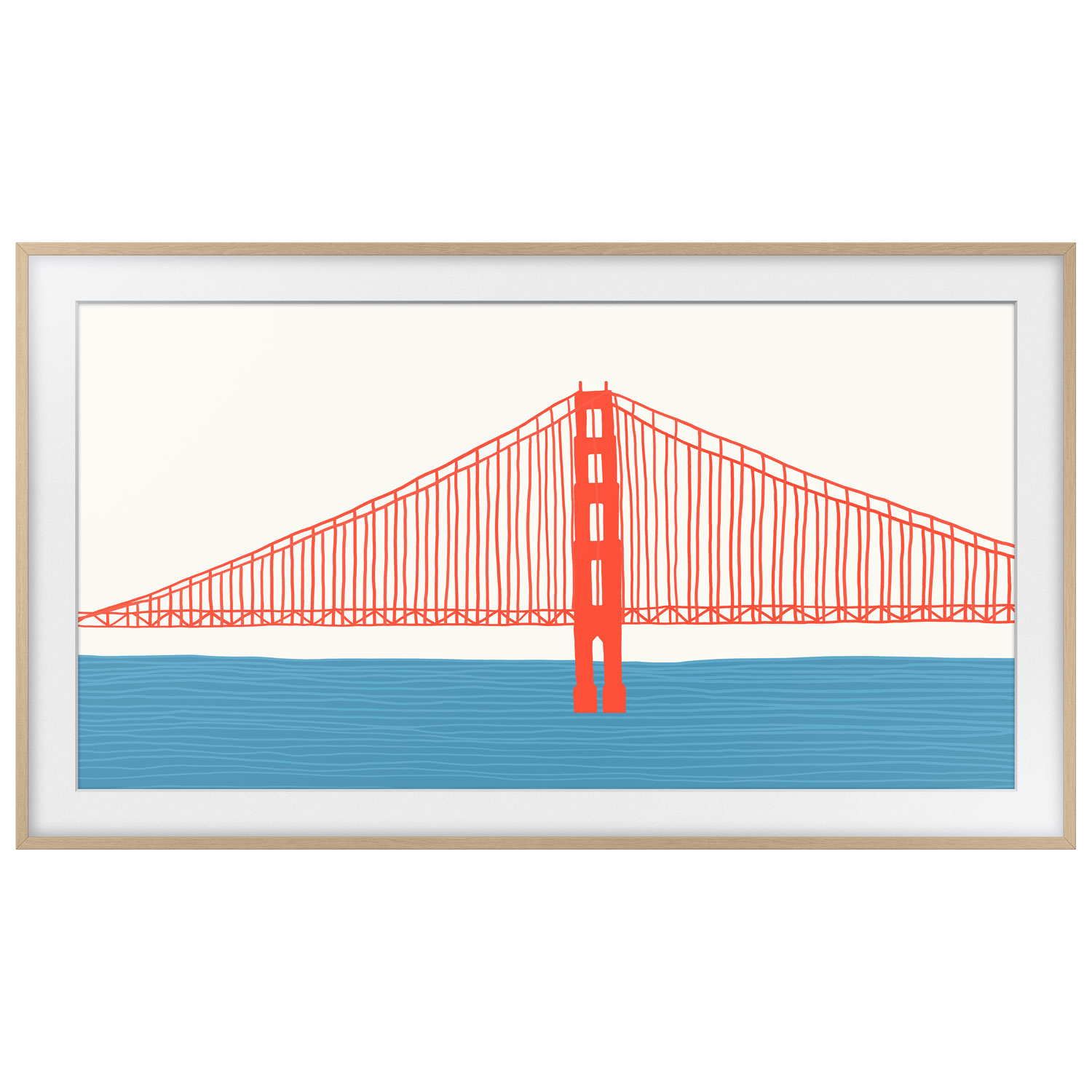 Samsung 55" Frame Bezel for The Frame TV - Teak