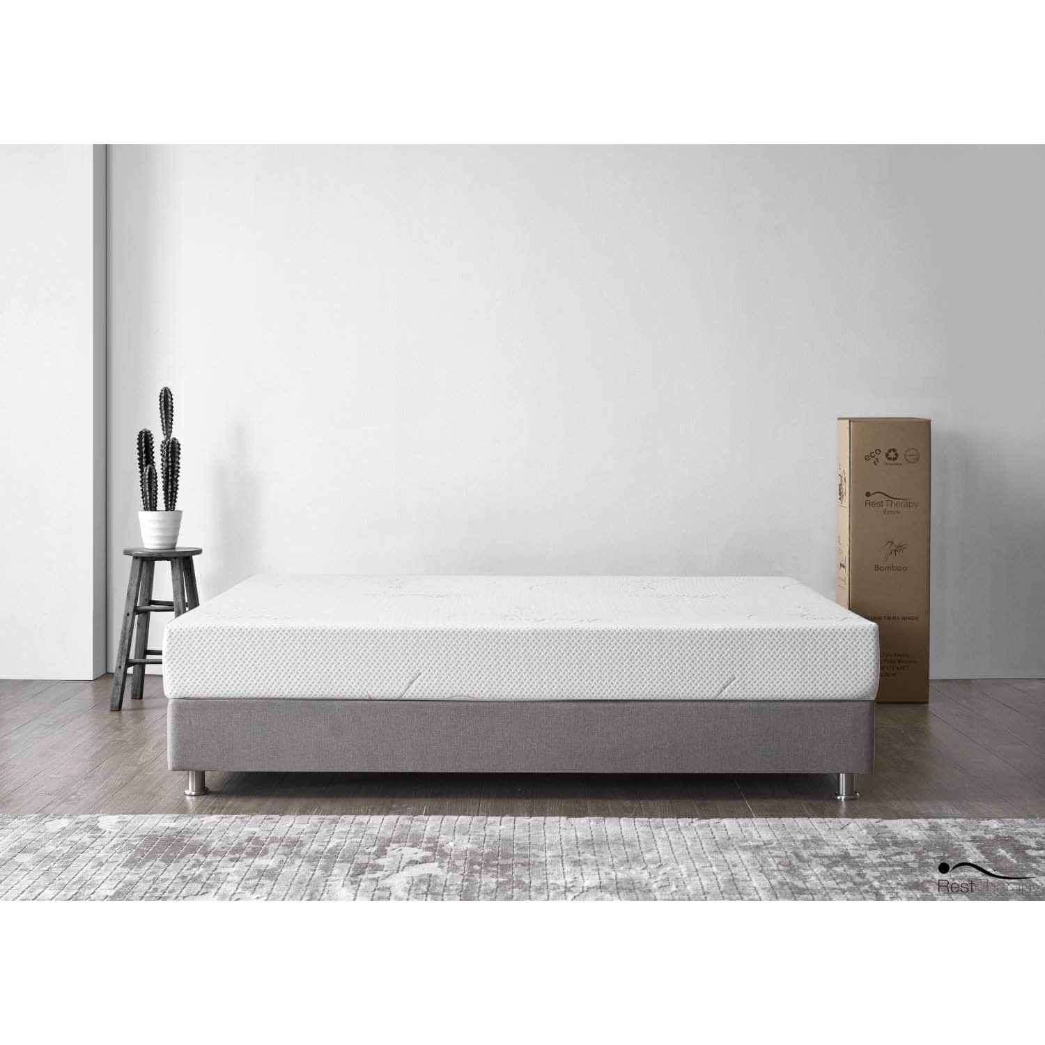 Rest Therapy 8 Inch Serenity Bamboo Memory Foam Mattress