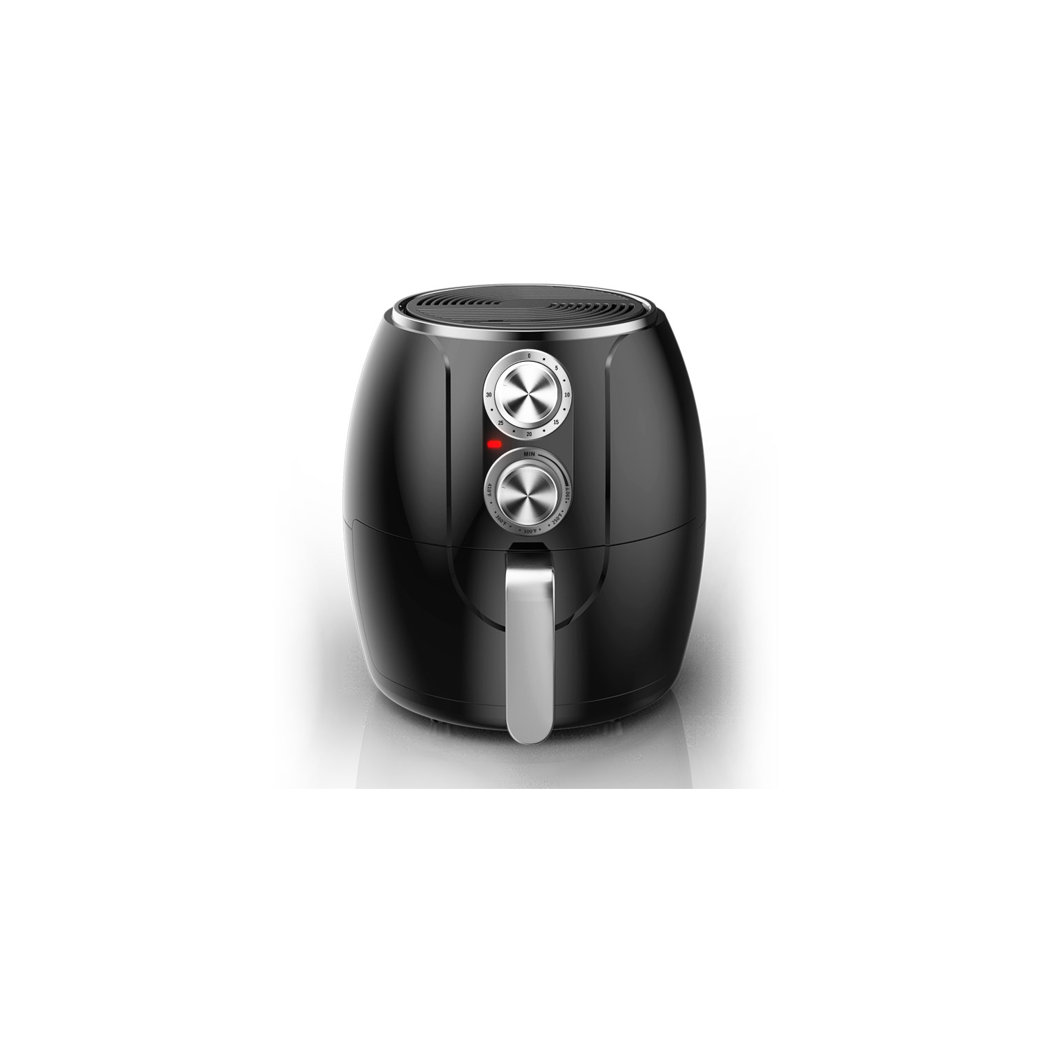 Brentwood 3.2-Quart Electric Air Fryer, Black and Silver