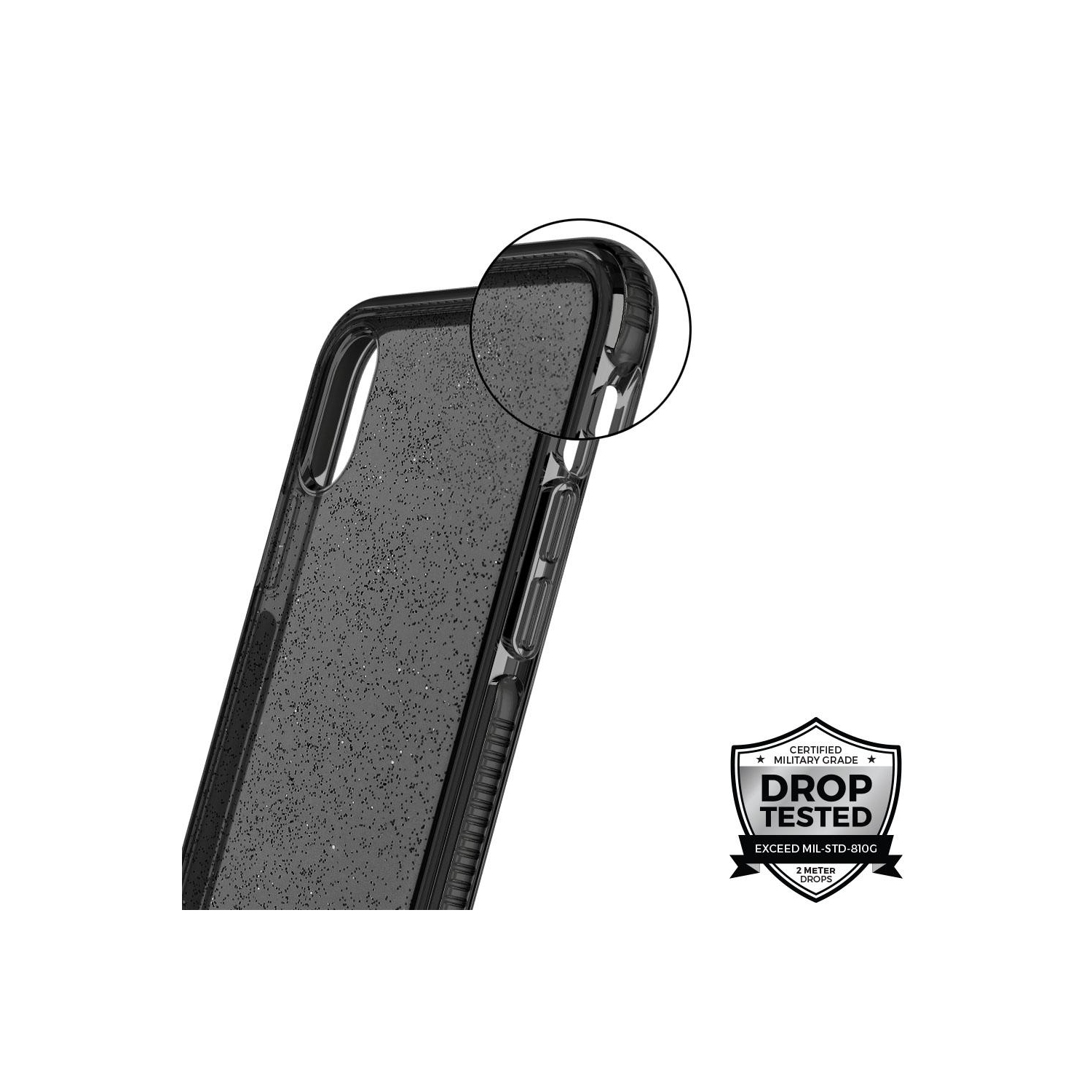 Prodigee Super Star Case for iPhone X/Xs, Smoke