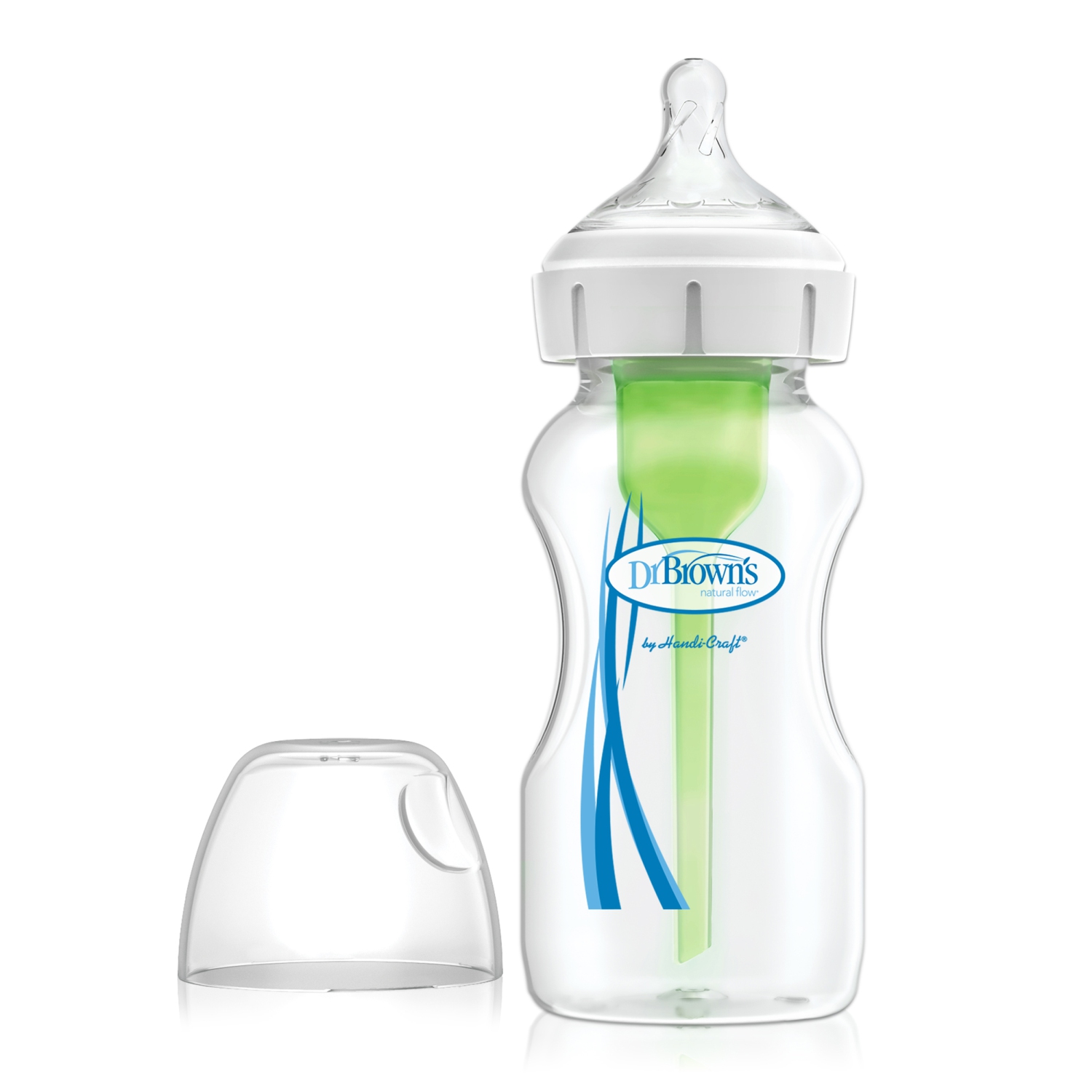 Dr. Brown’s – biberon à goulot large Options+ de 9 oz/270 ml, plastique, paquet de 1