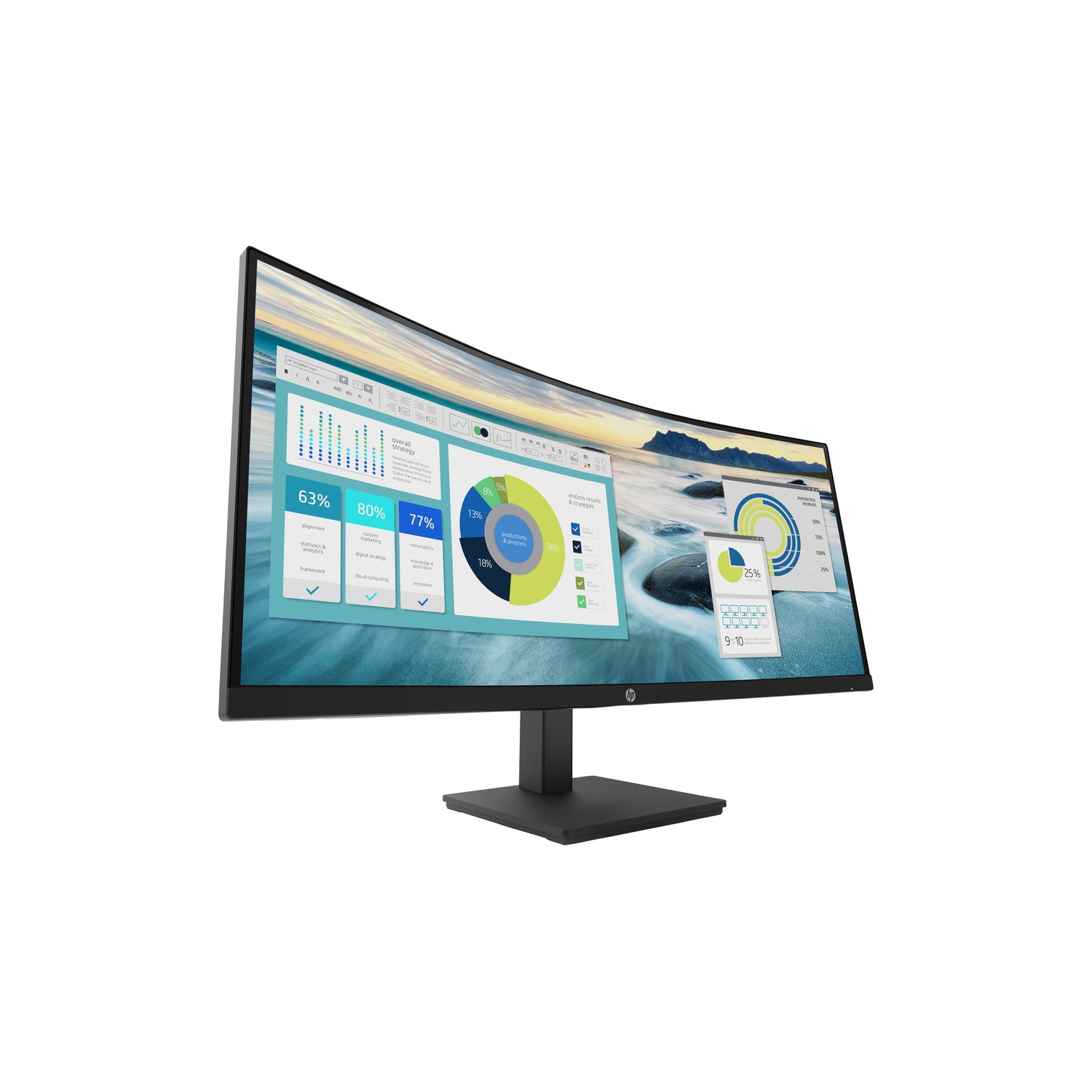 HP P34HC G4 P34hc G4 WQHD USB-C Curved Monitor