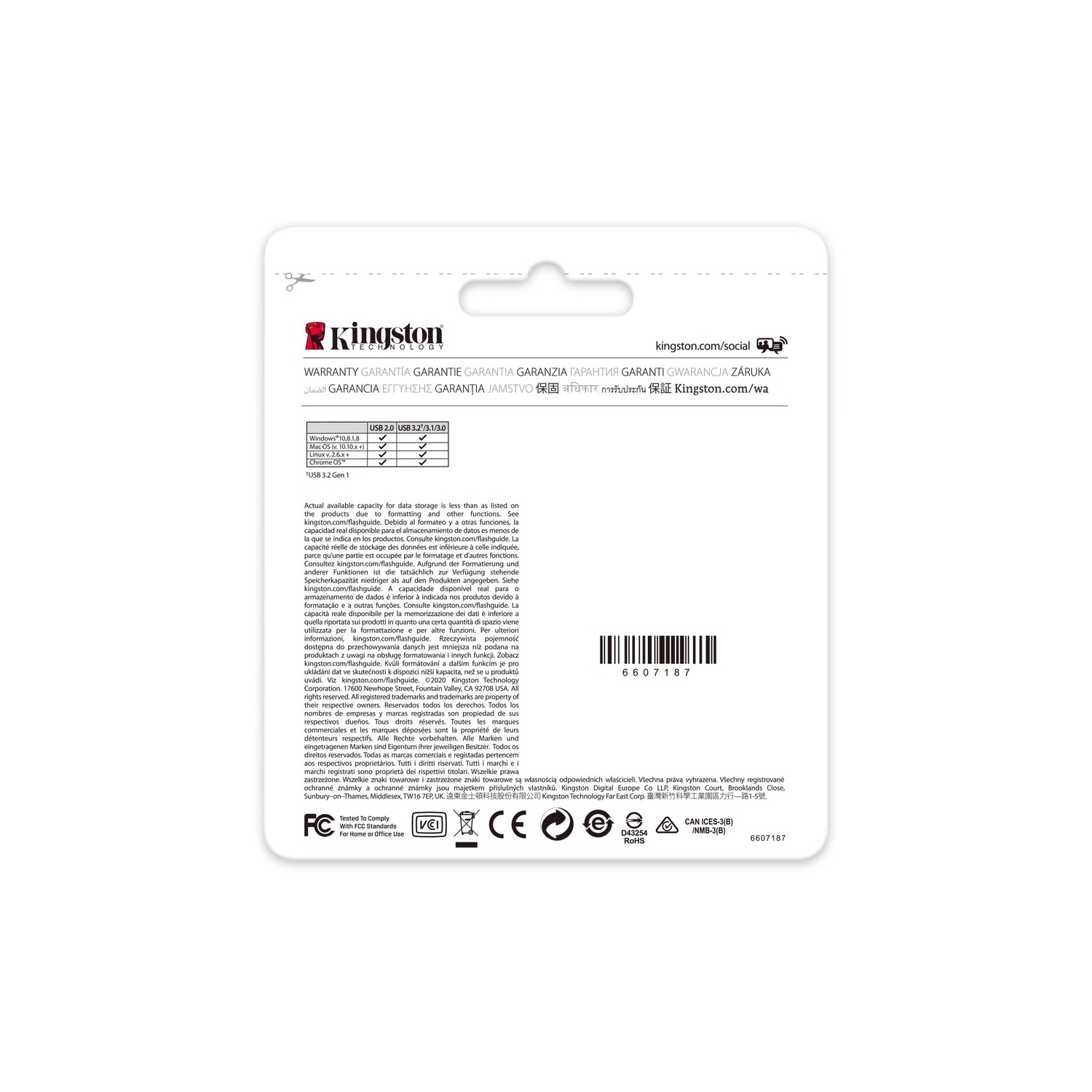 Kingston DataTraveler Kyson 64GB USB 3.2 Gen 1 Type A Flash Drive -