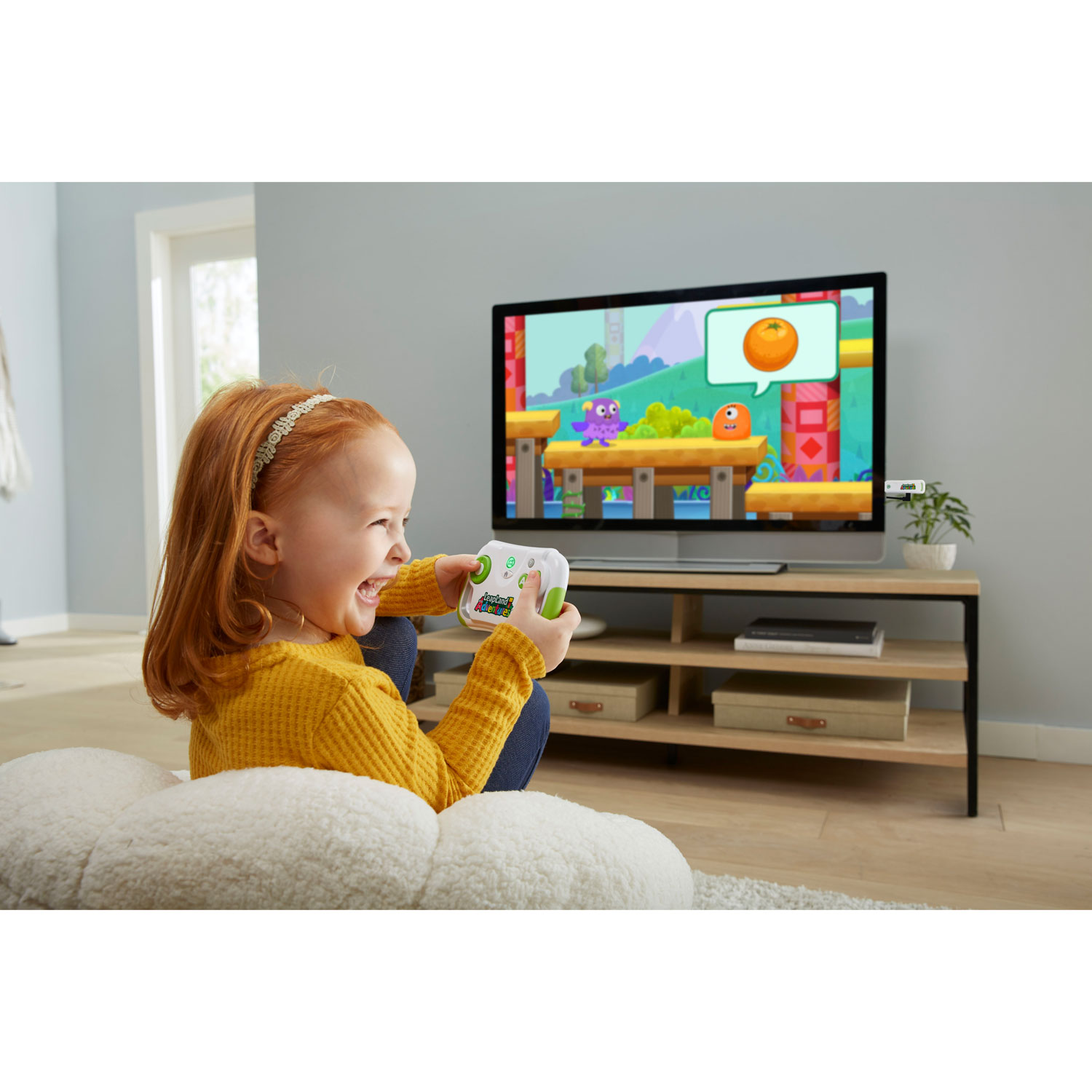 Jeu vidéo éducatif LeapLand Adventures de LeapFrog avec manette sans fil et clé de jeu - Anglais