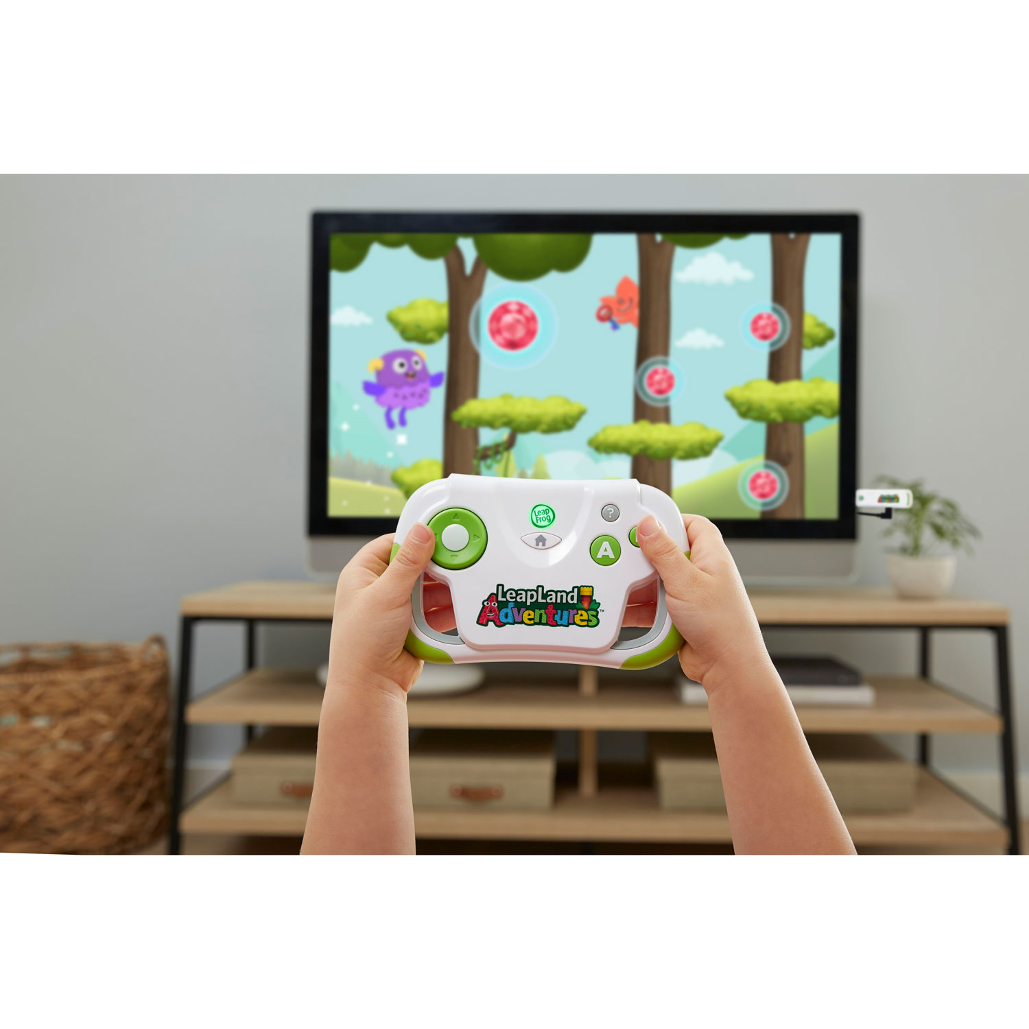 Jeu vidéo éducatif LeapLand Adventures de LeapFrog avec manette sans fil et clé de jeu - Anglais