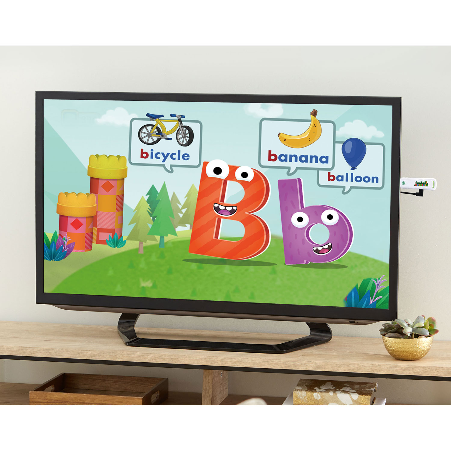 Jeu vidéo éducatif LeapLand Adventures de LeapFrog avec manette sans fil et clé de jeu - Anglais