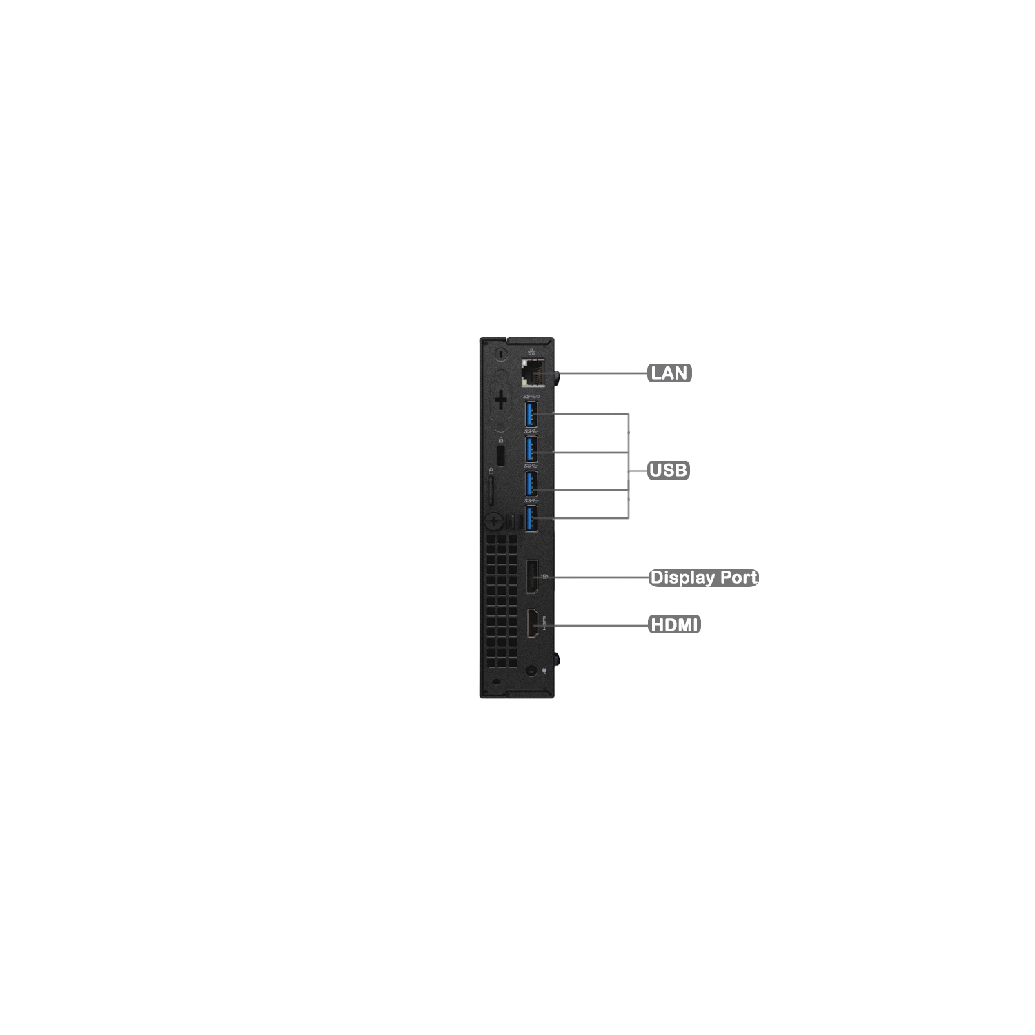 Refurbished - DELL 7040 MICRO Intel Core i5-6500 2.50 GHz, 16GB, 1TB SSD, Win 10 Pro