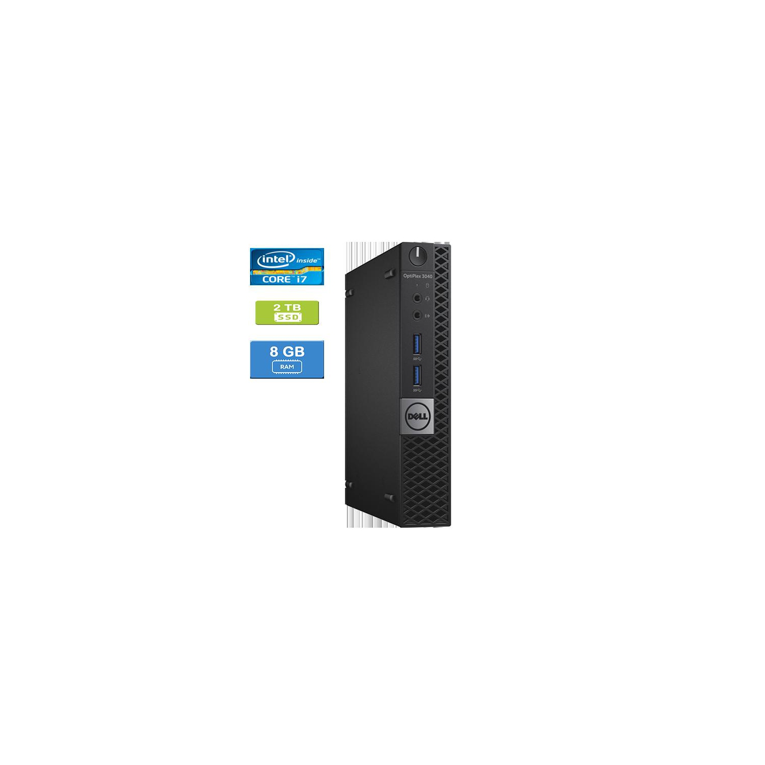 Refurbished (Good) - DELL 3040 MICRO Intel Core i7-6700 3.40 GHz