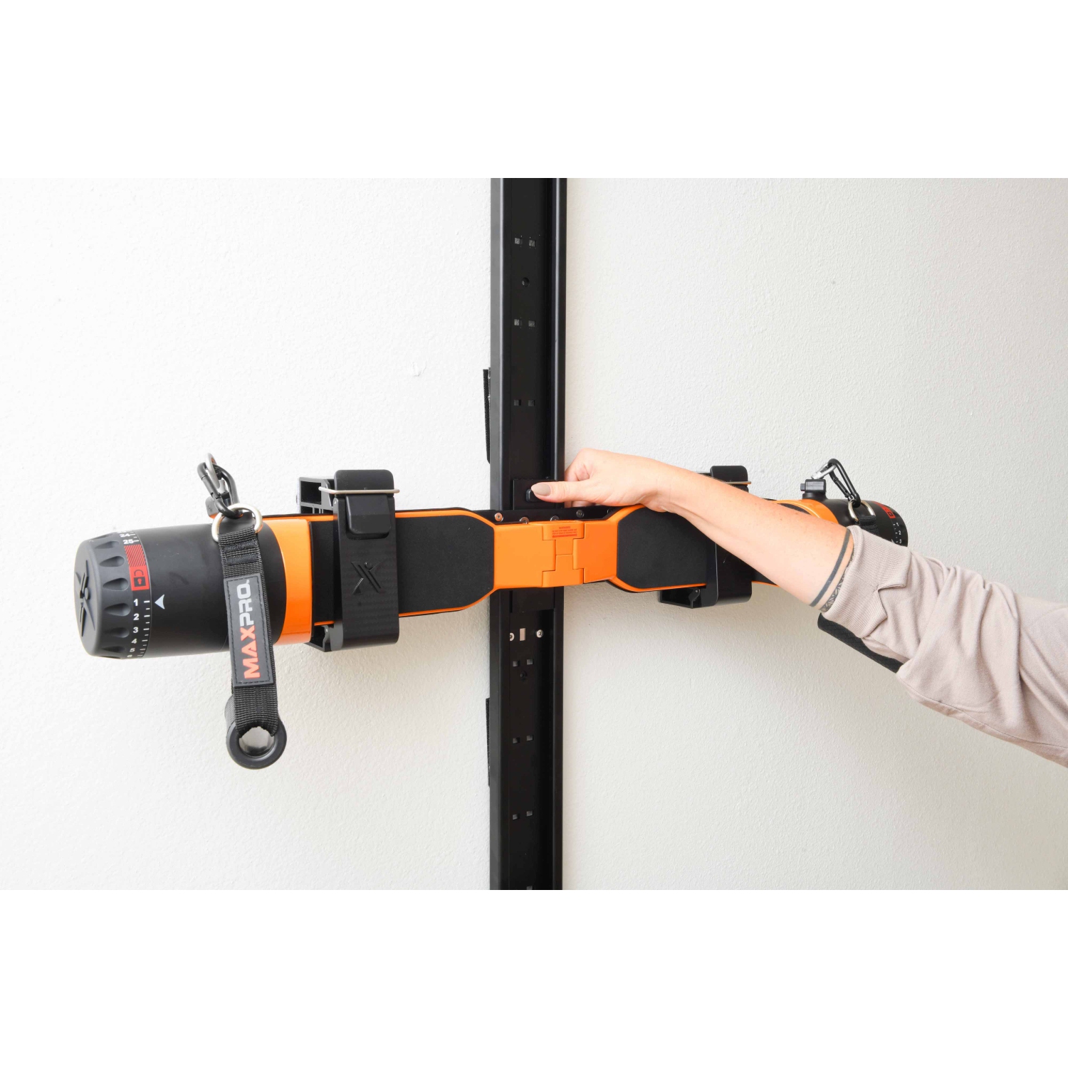 MAXPRO Wall Track System for MAXPRO Fitness Machine - Exercise, Build, Burn & Tone. Strength, HIIT, Plyo