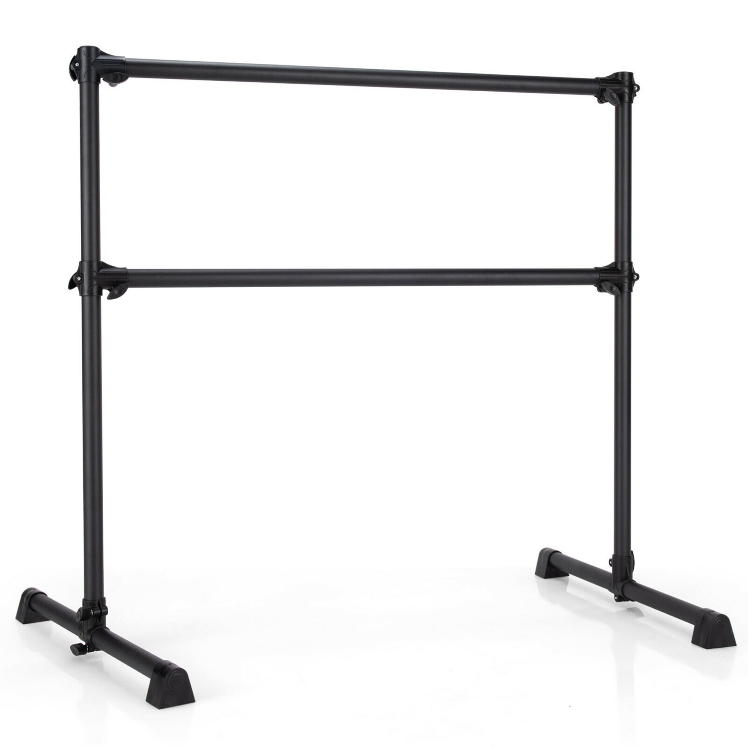 Gymax 4FT Portable Double Freestanding Ballet Barre Dancing Stretching