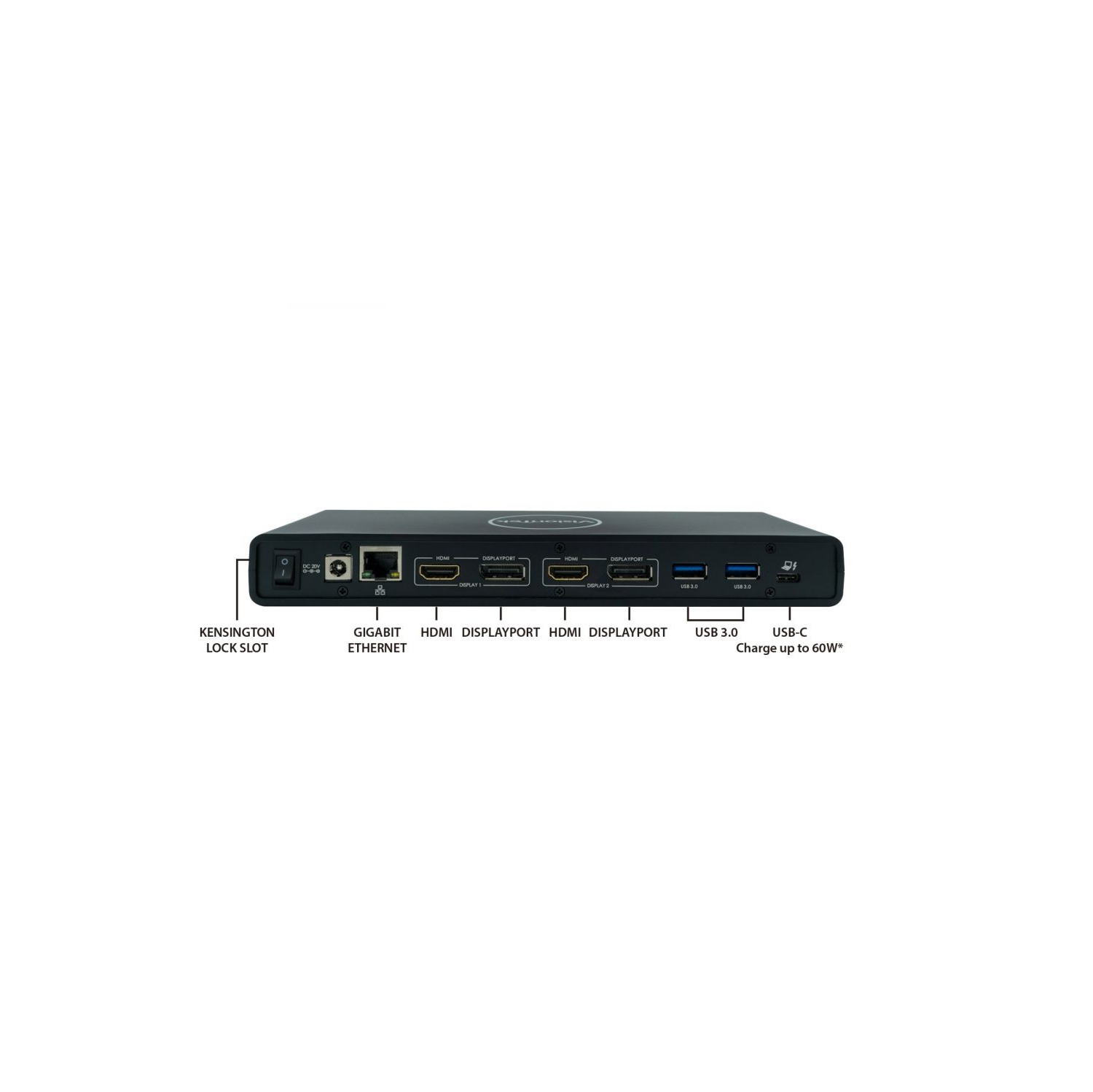 Visiontek VT4500 Docking Station - Black