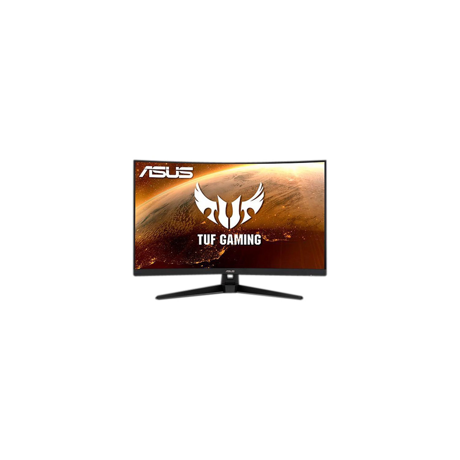 ASUS CURVED MONITOR TUF Gaming VG328H1B 31.5" Full HD 1920 x 1080 165Hz (OC) 1ms (MPRT) HDMI VGA Extreme Low Motion Blur FreeSync Flicker-Free Built-in Speakers Backlit LED