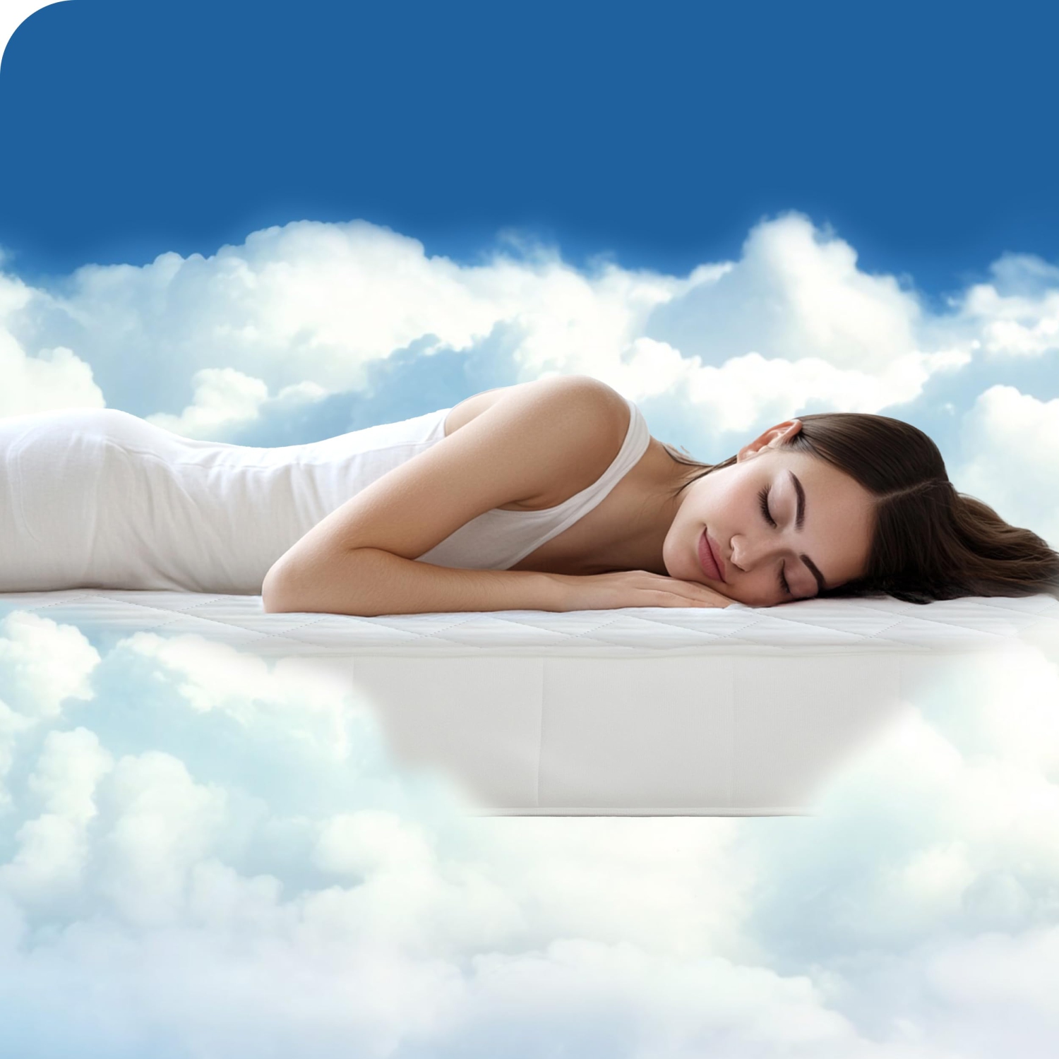 Canadian Linen Fitted Mattress Pad 78"x80"x12" Fill Quilted Mattress Cover Noiseless Soft Quilted Deep Pocket Washable Non Slip Protector Topper, King