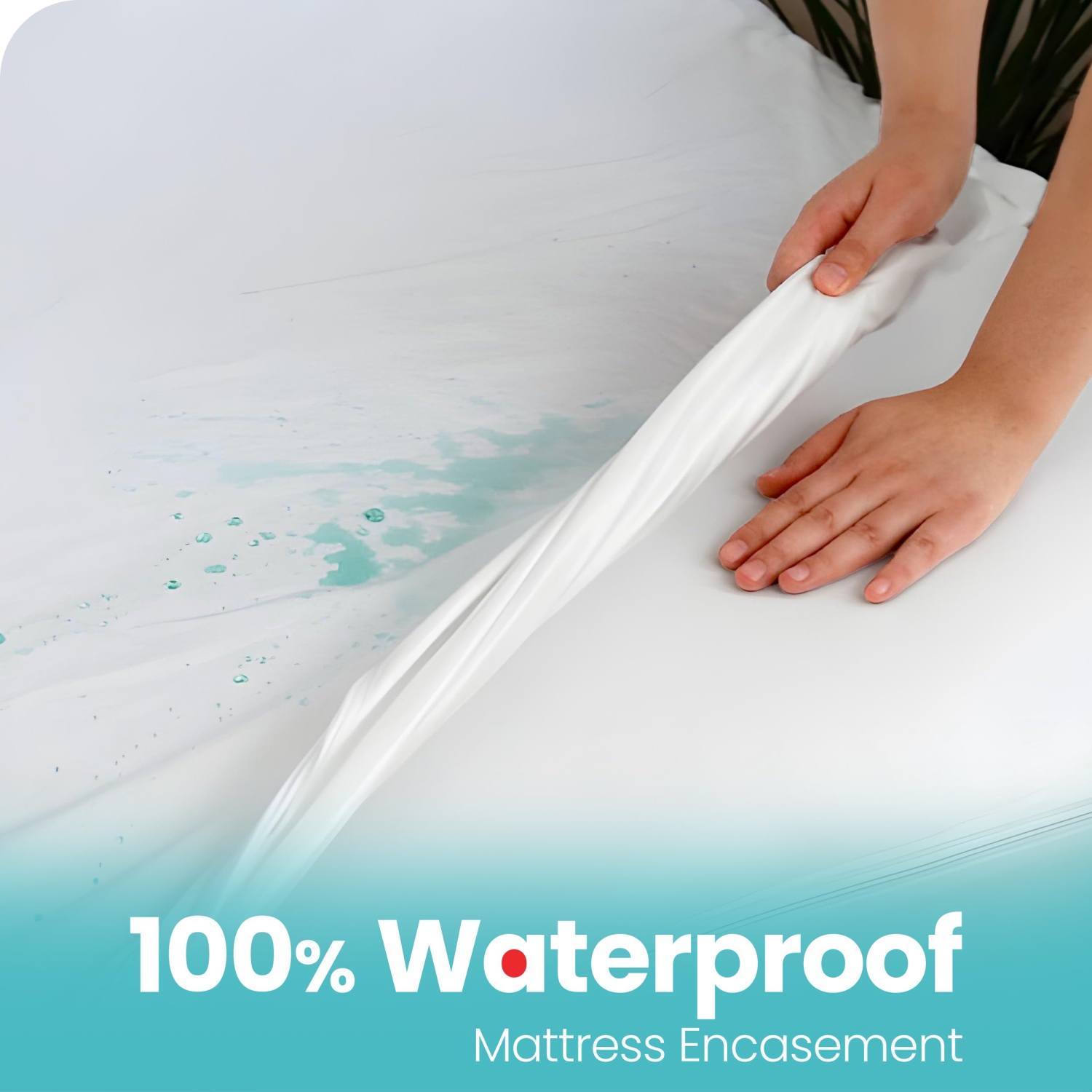 Canadian Linen Zippered Knitted Mattress Protector Queen XL 60"x80"x14"Fitted Stretchable Waterproof Bed Protection Noiseless 17"Pocket Mattress Cover