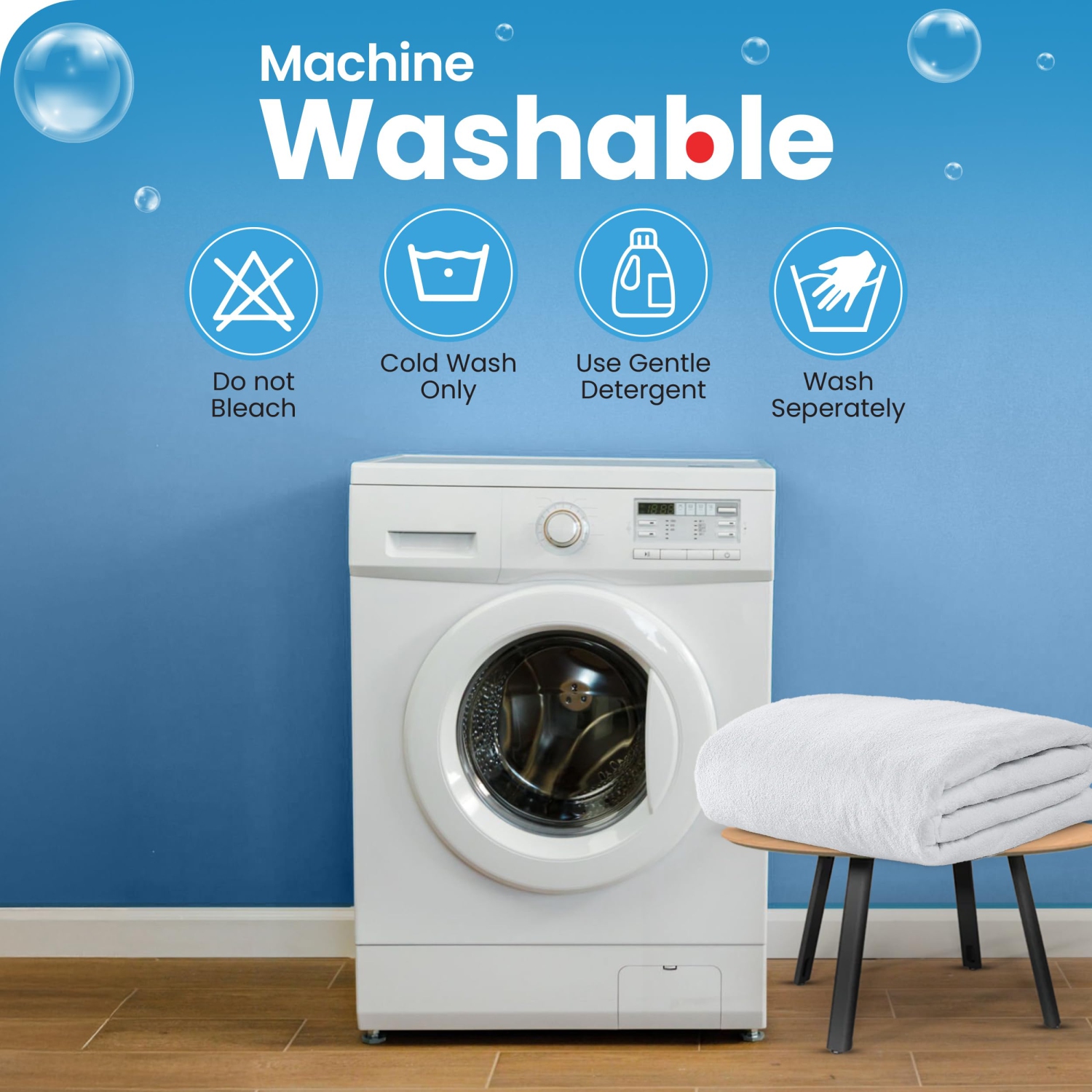 Canadian Linen Terry Cotton Mattress Protector Twin 39"x80"x9" Fitted 100% Waterproof Zippered Encasement 17"Deep Pocket Mattress Fitted Bedding Cover