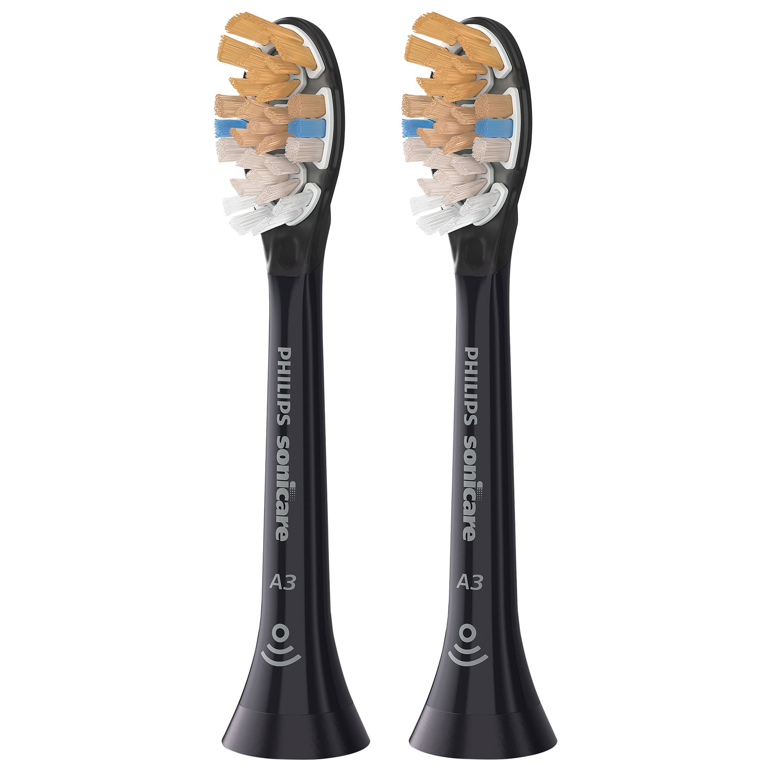 Philips Sonicare Premium All-in-One Replacement Toothbrush Heads - 2 Pack - Black
