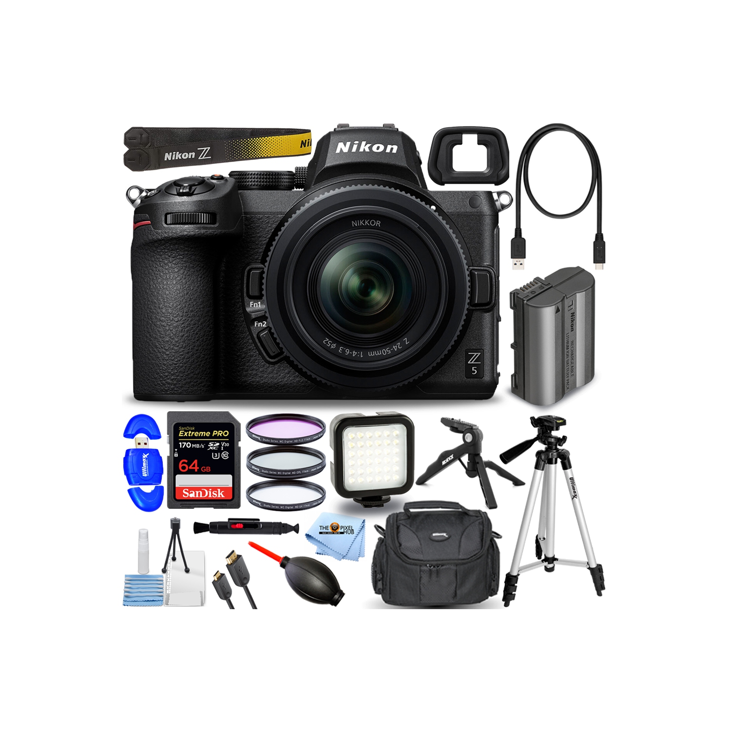 Nikon Z5 Mirrorless Digital Camera with 24-50mm Lens Bundle 2 - US Version w/ Seller Warranty