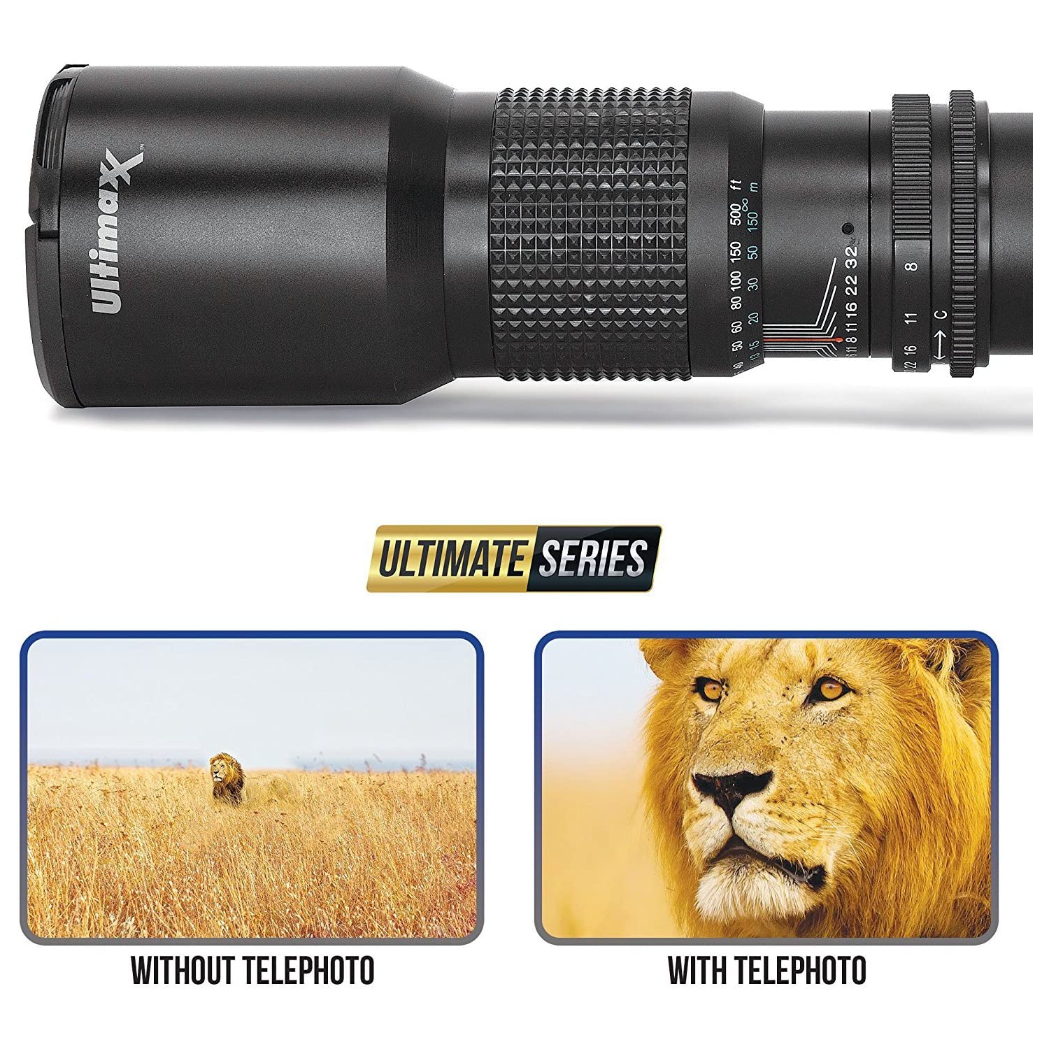 ULTIMAXX 500mm PRESET Lens with Lens Adapter - US Version w/ Seller Warranty