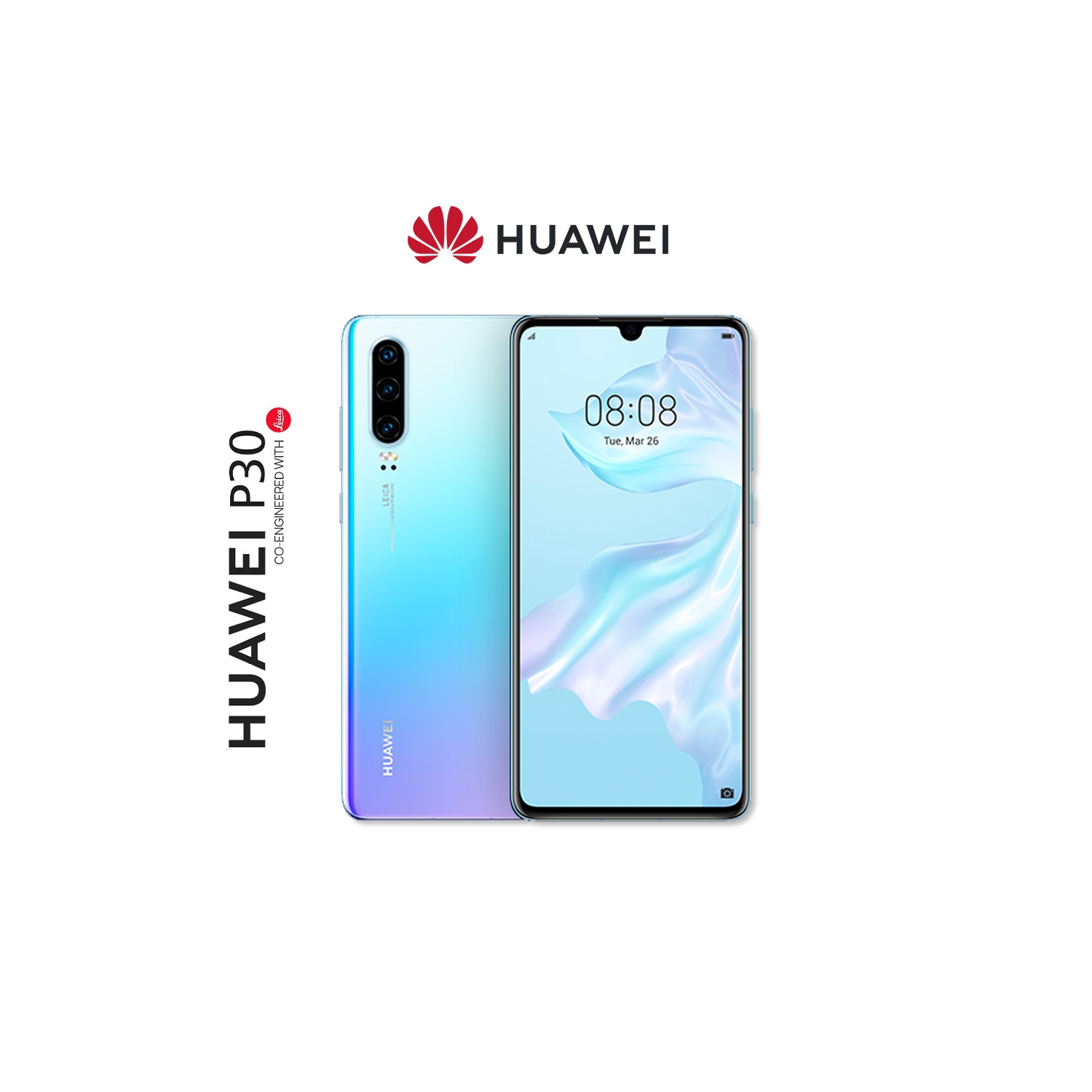 Huawei P30 (ELE-L04) 128GB - Smartphone - BreathingCrystal - Unlocked - Open Box