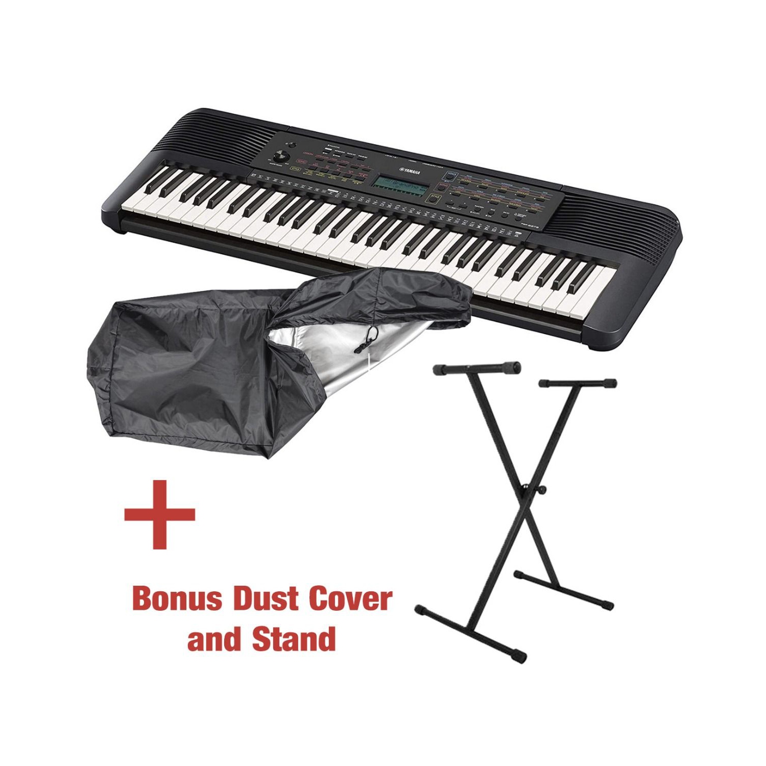 Yamaha PSR-E273 61-Key Portable Digital Keyboard with Bonus Stand and Dust Cover
