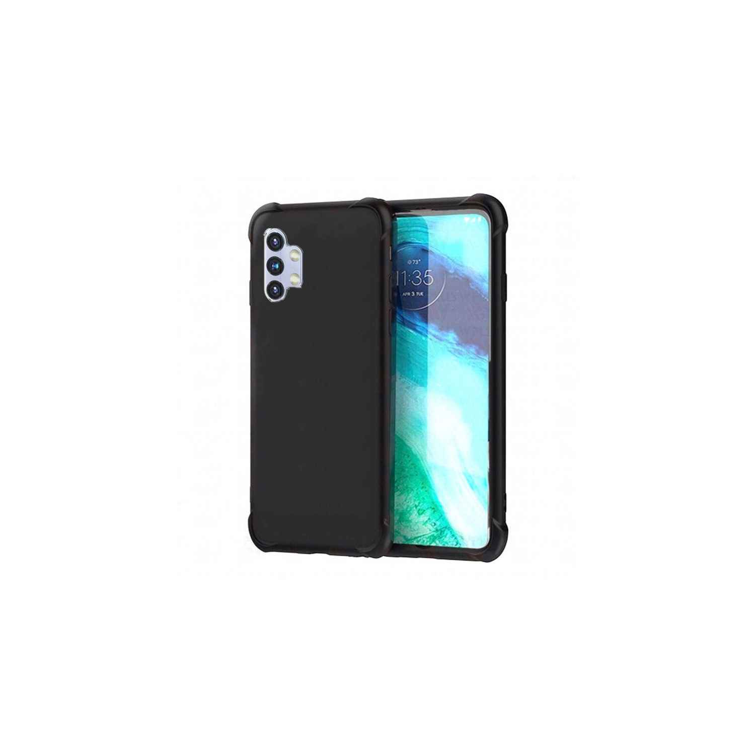 【CSmart】 Ultra Thin Soft TPU Silicone Jelly Bumper Back Cover Case for Samsung Galaxy A32 5G, Black