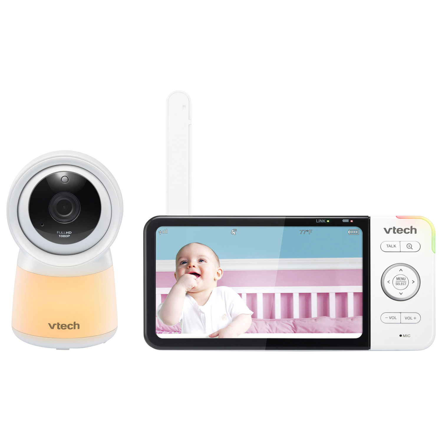 VTech 5" Video Baby Monitor with Night Light, Night Vison & Two-Way Audio (RM5754HD)