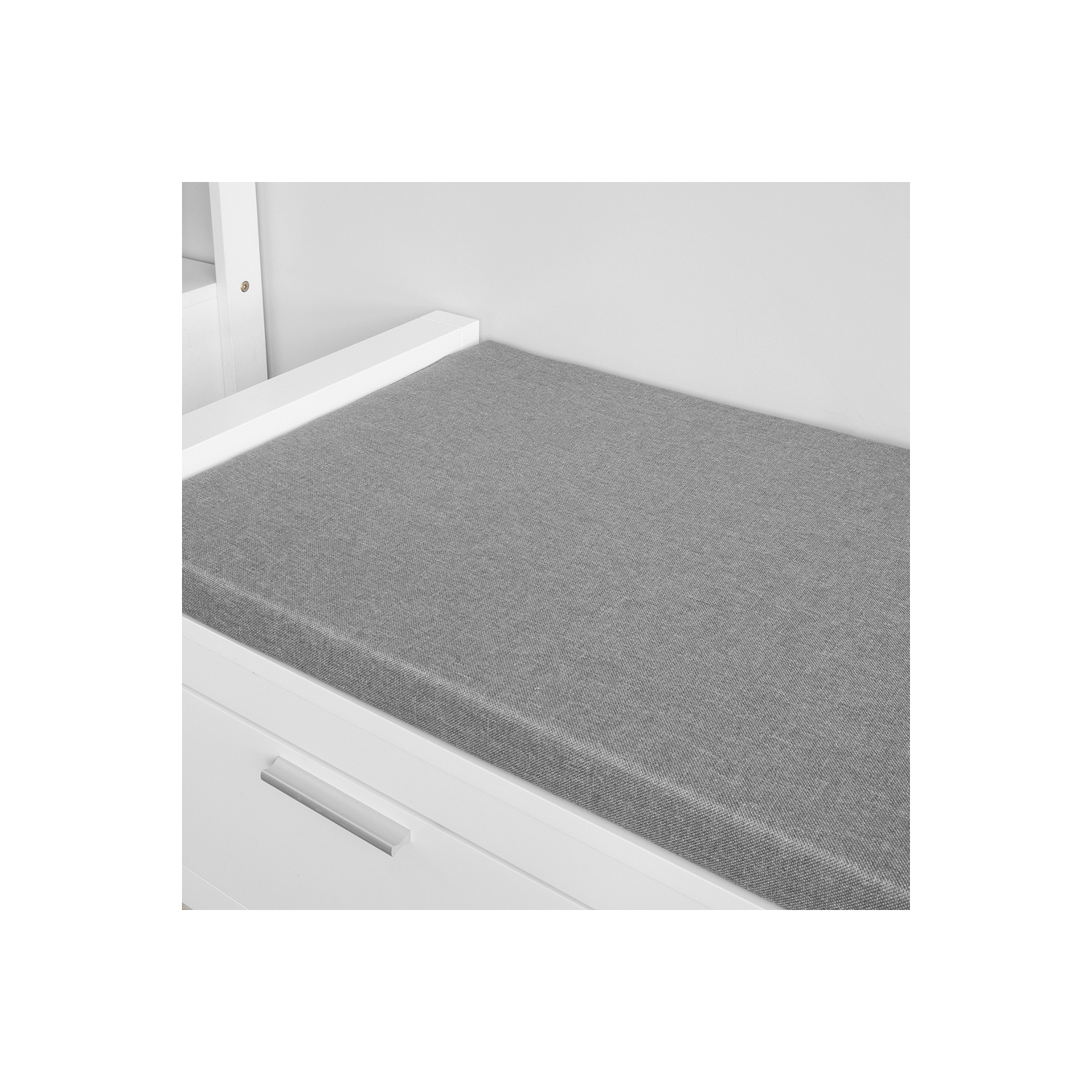 Banc de Rangement à Chaussures avec Coussin Rembourré Commode à Chaussures Meuble à Chaussures Meuble d'entrée Coffre Rangement,SoBuy FSR74-W