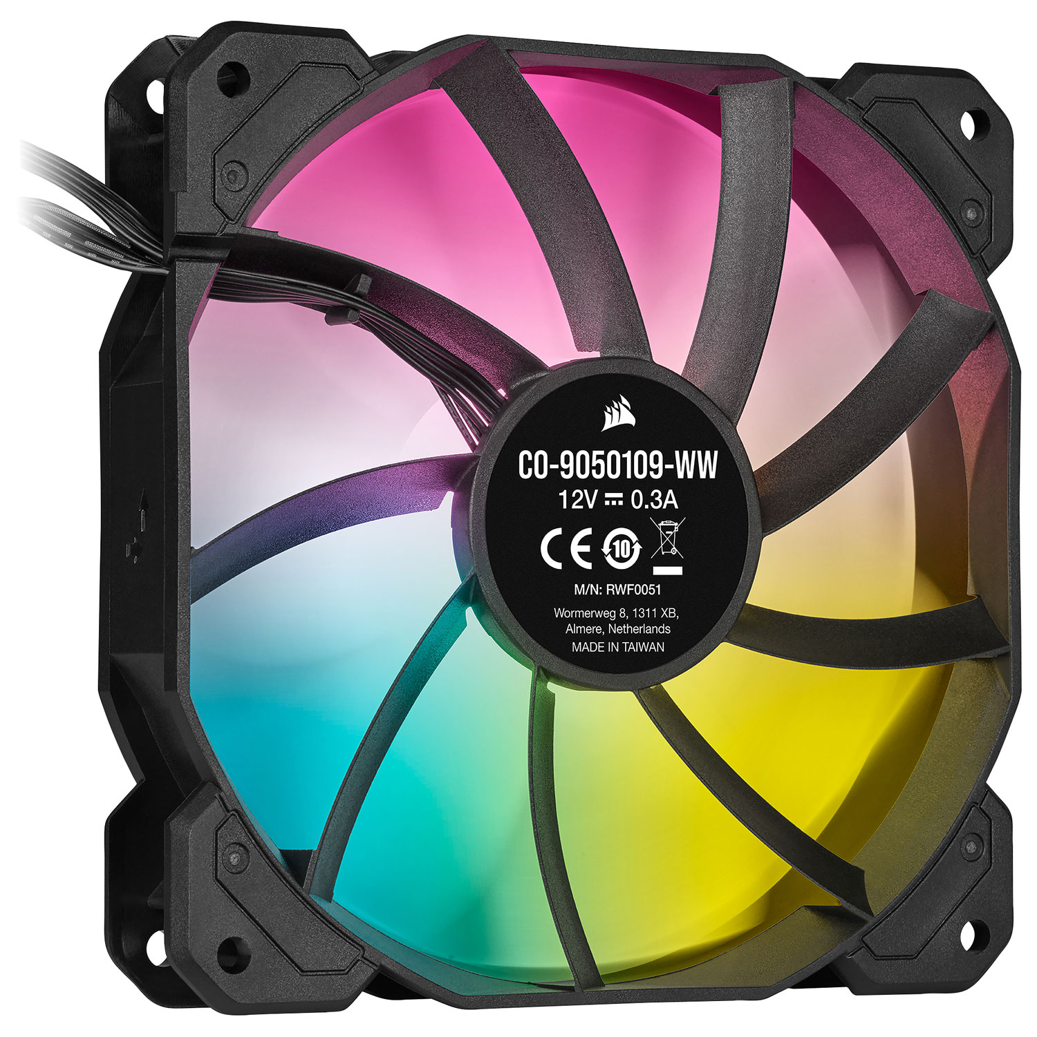 Corsair iCUE SP120 RGB Elite Performance 120mm Triple Case Fan Kit - Black
