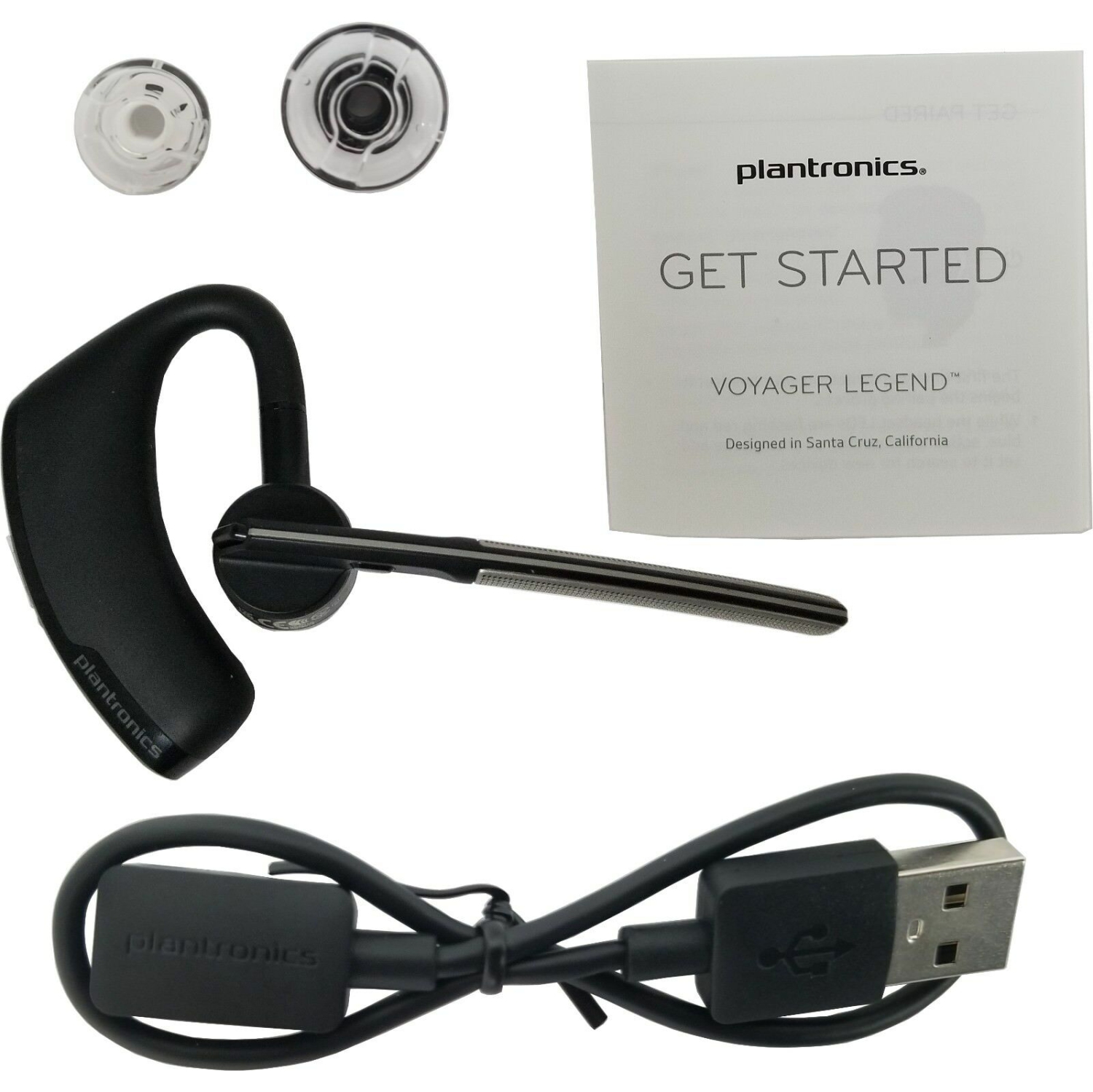 (Refurbished - Good) Plantronics Voyager Legend Universal Bluetooth Wireless Headset Black 87300-01