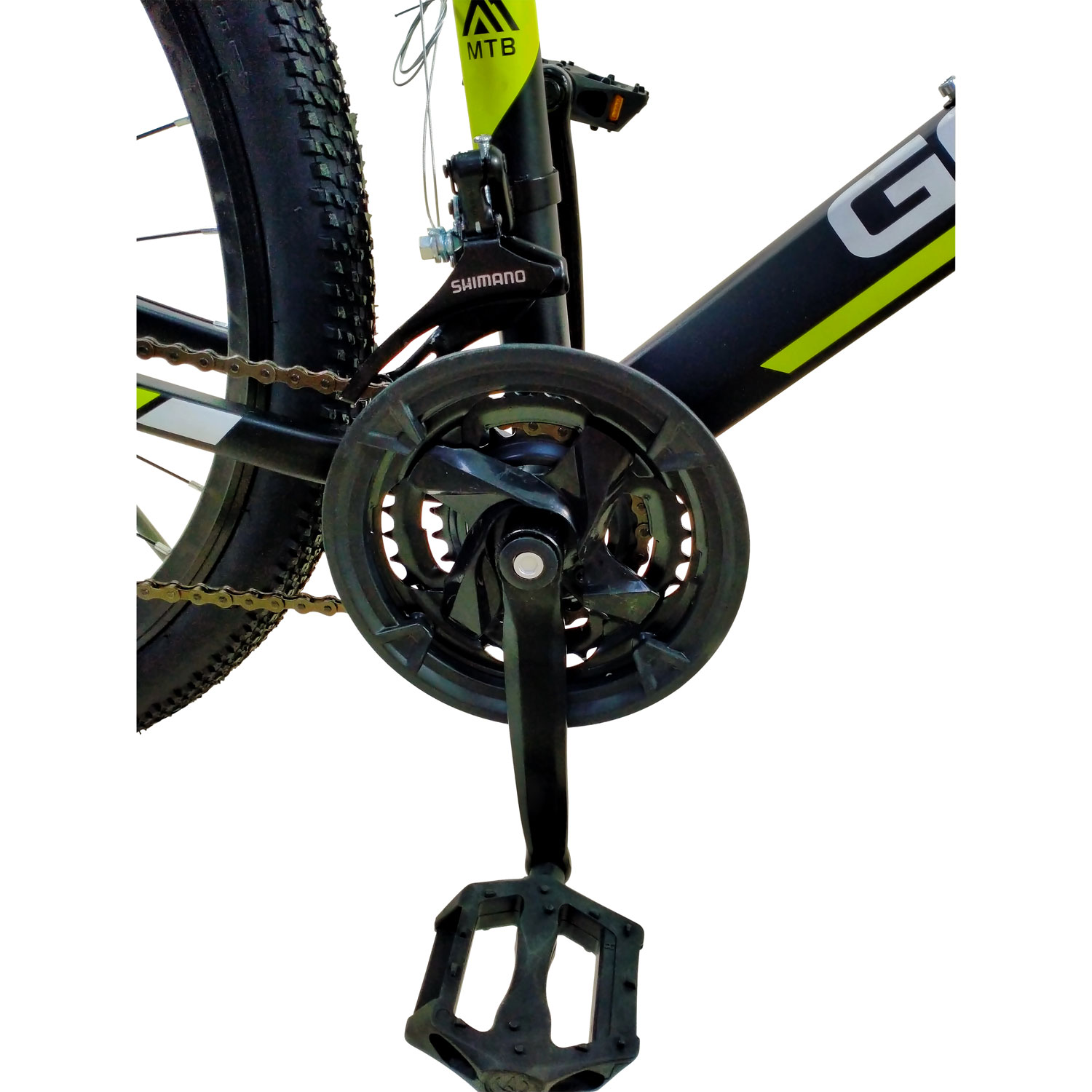 Vélo de montagne à 24 vitesses de 66 cm de GoTyger - Noir