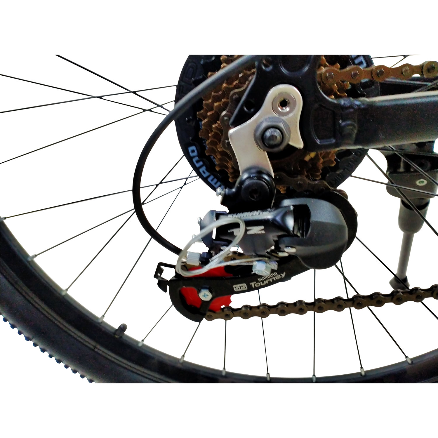 Vélo de montagne à 24 vitesses de 66 cm de GoTyger - Noir