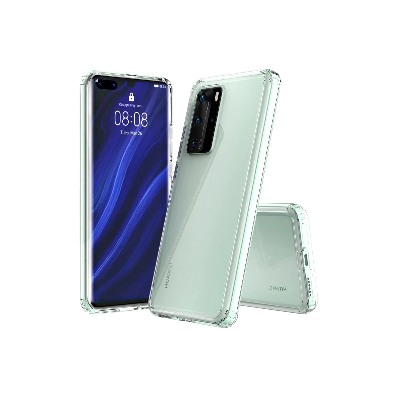 Étui transparent en TPUR d’Exian pour P40 Pro de Huawei