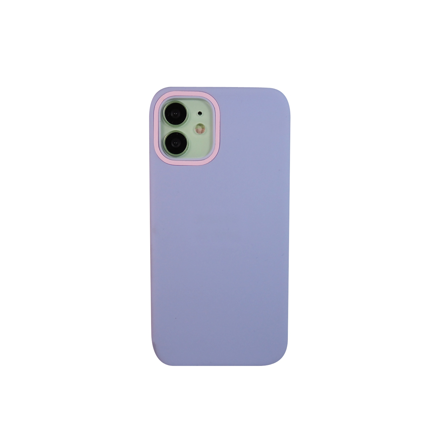 Étui en TPUR doux au fini mat lavande/violet d’Exian pour iPhone 12 Mini