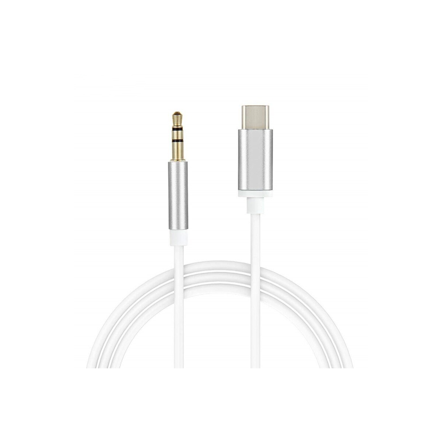 Câble USB de type C vers auxiliaire de 3,5 mm d’Exian - Blanc - 1 m