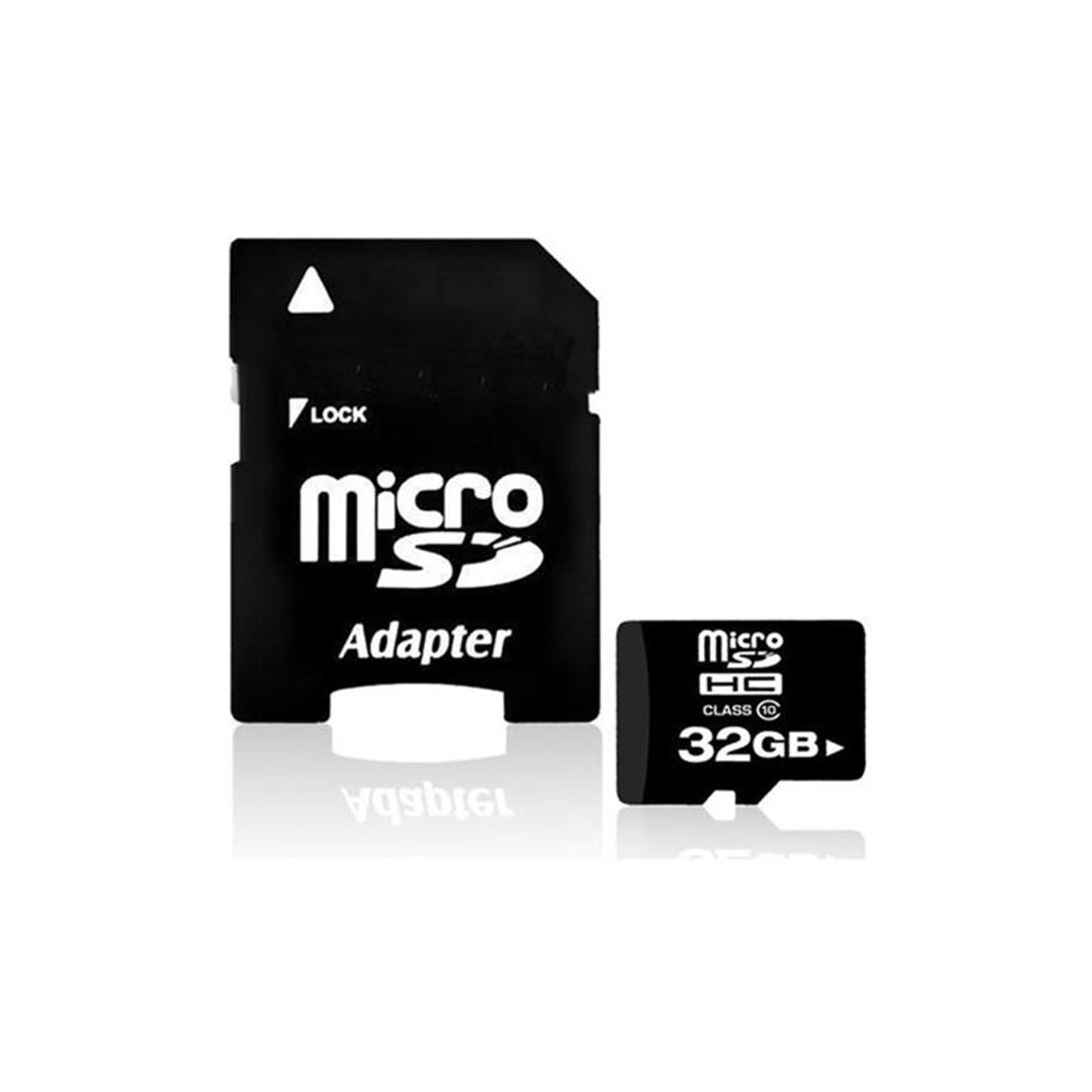 32GB Class 10 MicroSDHC Memory Card w/ SDHC adapter & MicroSd
