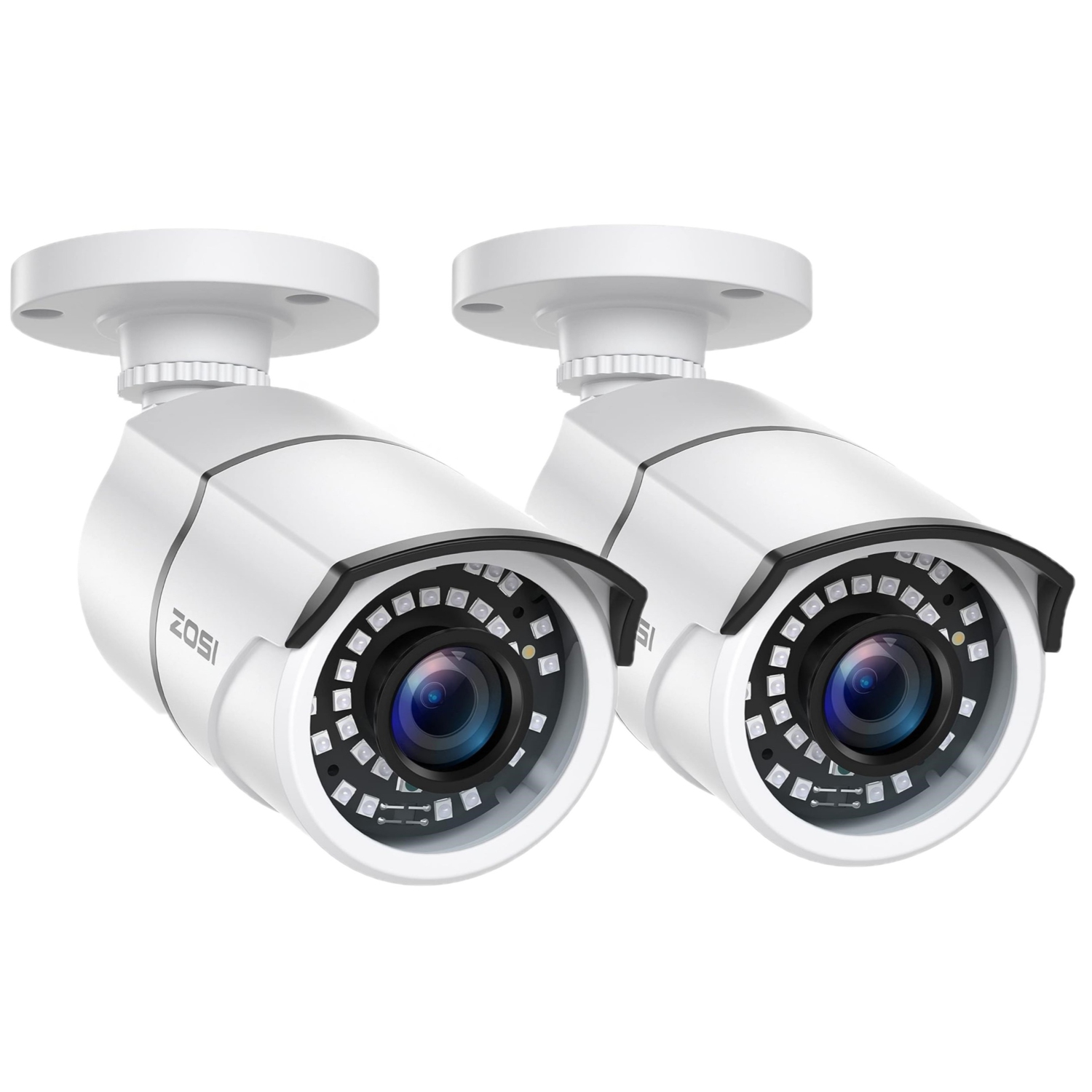 ZOSI Add-On Wired 1080P 2MP Hybrid 4-in-1 Outdoor Surveillance Camera for TVI/CVI/AHD/CVBS DVR Security Camera System, 120ft Night Vision, IP67,