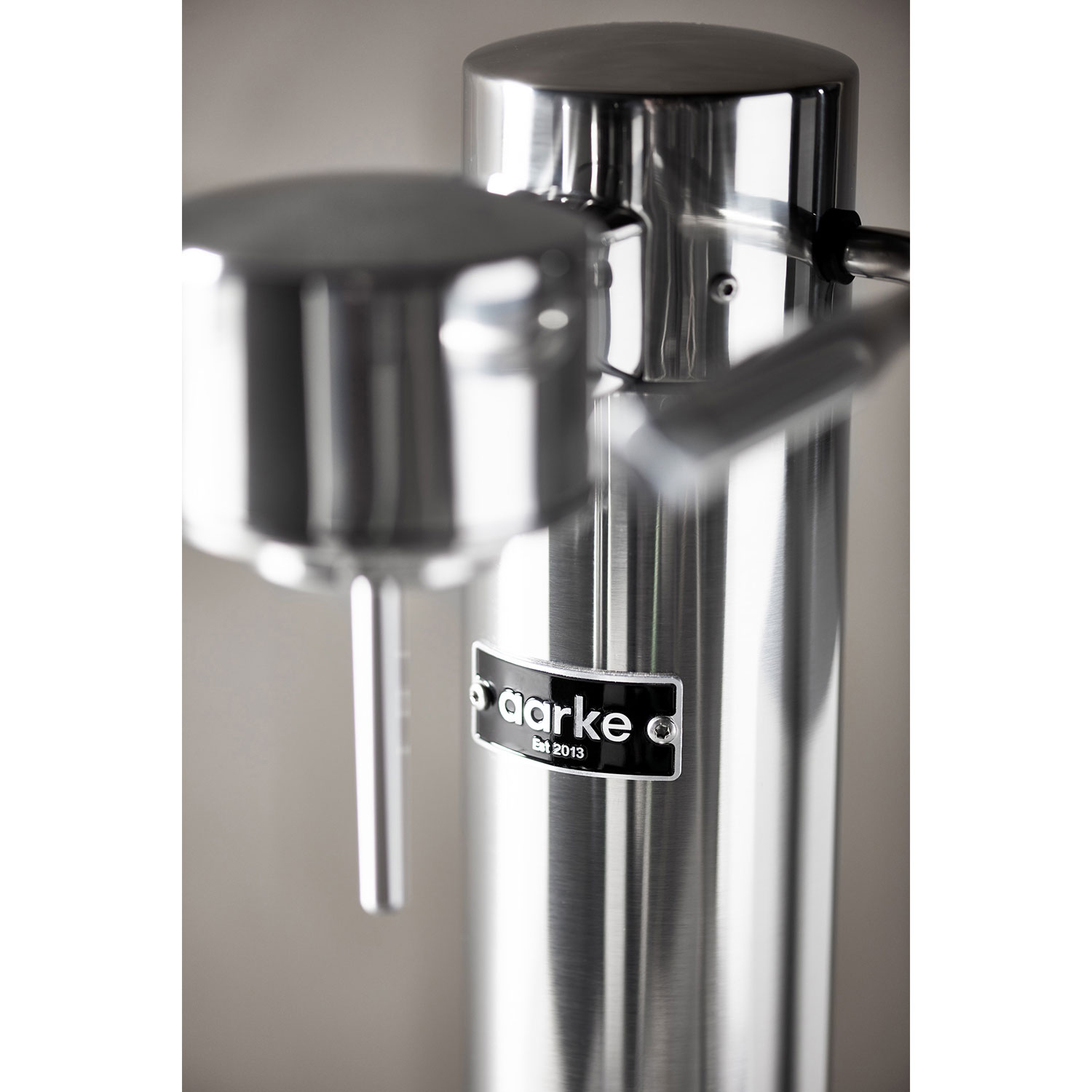 Machine à eau pétillante Carbonator 3 d' Aarke - Acier inoxydable poli