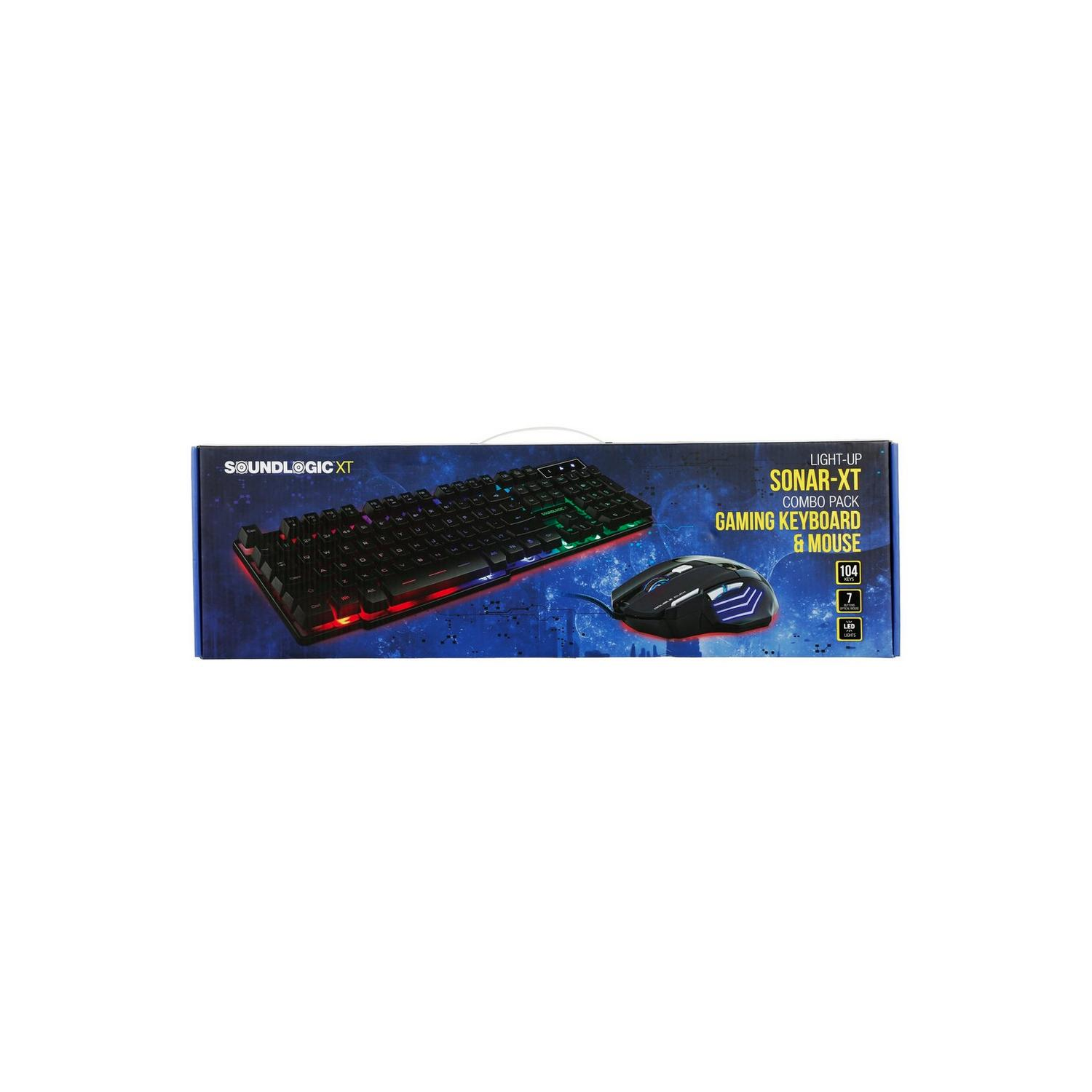 SoundLogic XT GWKM-6/1571 Pack combiné clavier et souris de jeu lumineux SONAR-XT