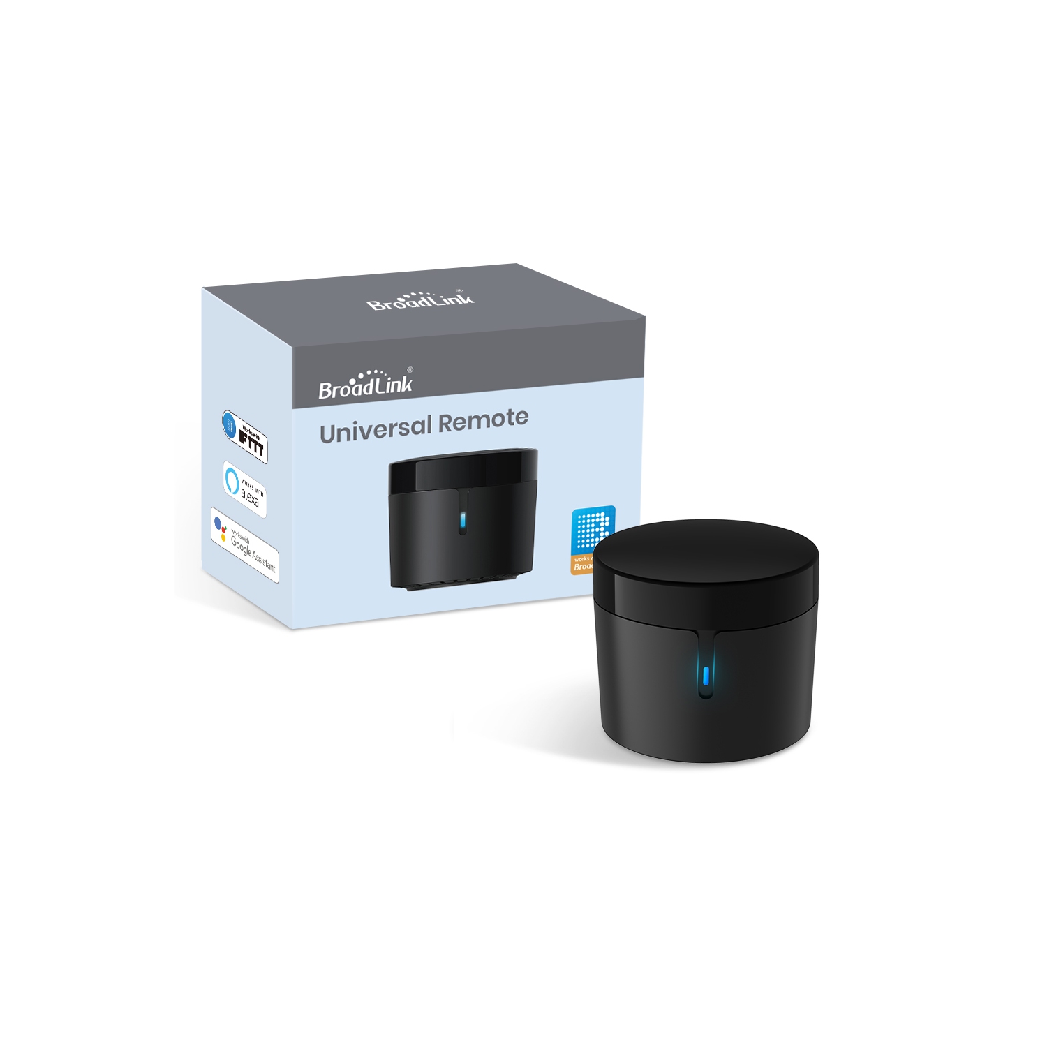 Télécommande universelle BroadLink RM4 Mini IR, Smart Home Automation Wi-Fi Infrared Blaster pour climatiseur de téléviseur STB Audio, compatible