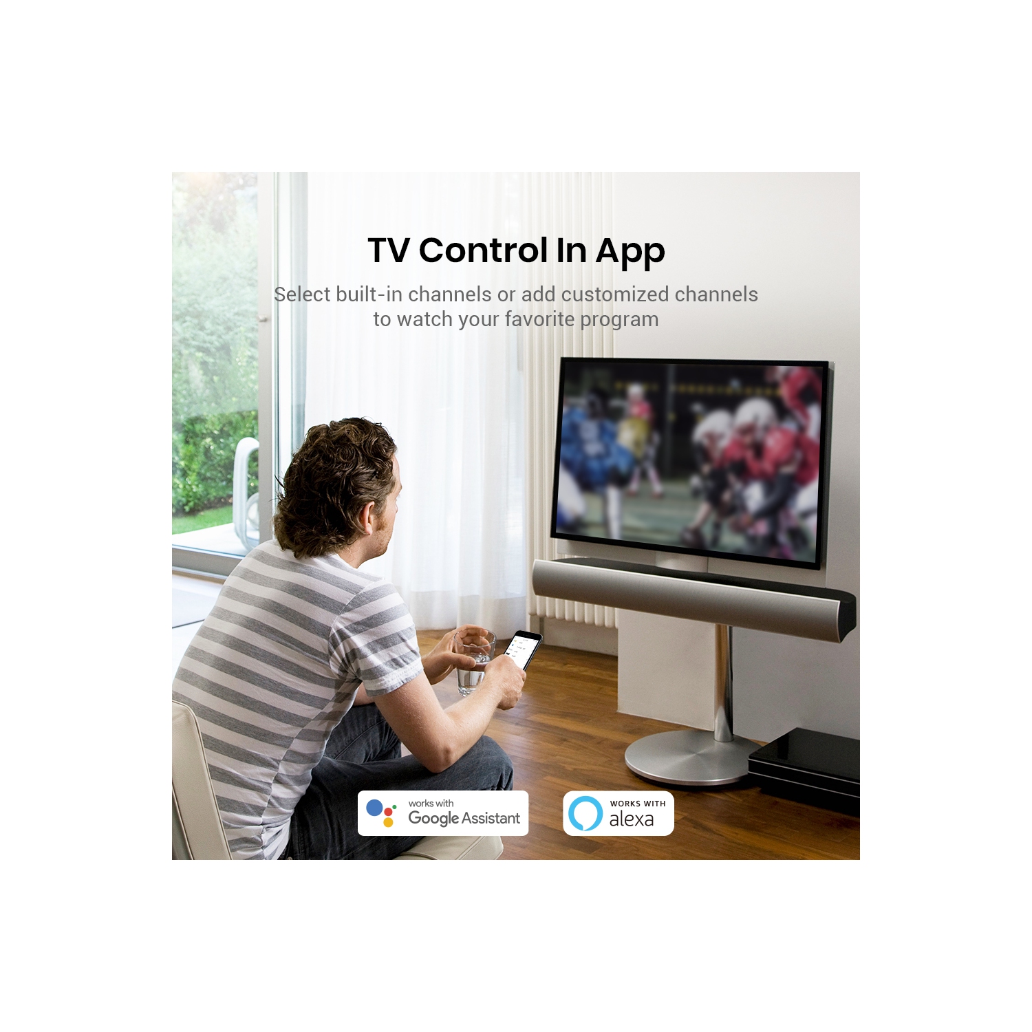 Télécommande universelle BroadLink RM4 Mini IR, Smart Home Automation Wi-Fi Infrared Blaster pour climatiseur de téléviseur STB Audio, compatible