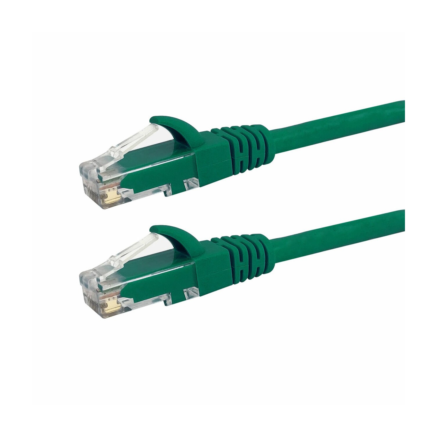 HYFAI CAT6 550MHz Molded Networking RJ45 Patch Cable - Premium Fluke® Certified - CMR Riser Rated 2 FT, Green