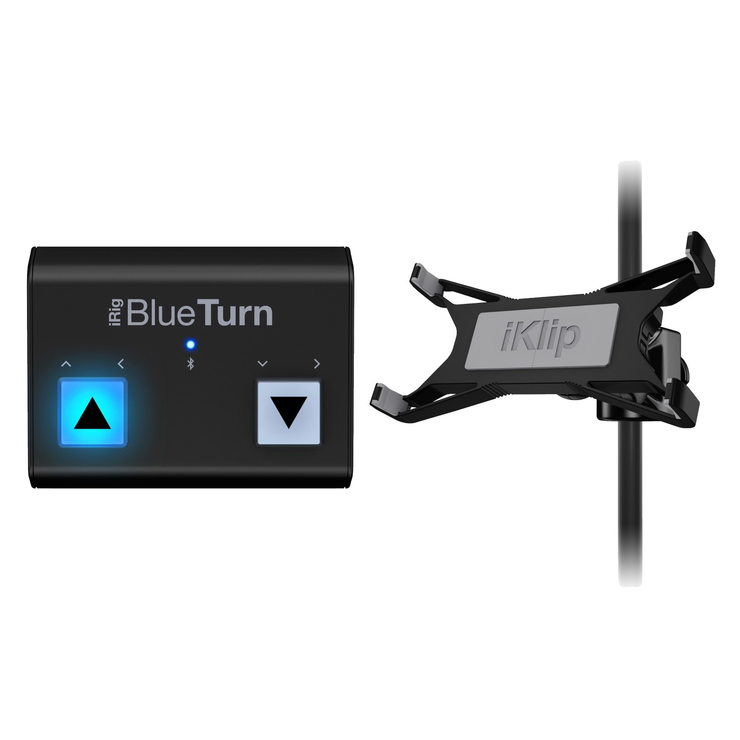 IK Multimedia Ensemble Tourneur de page Bluetooth + iKlip Xpand