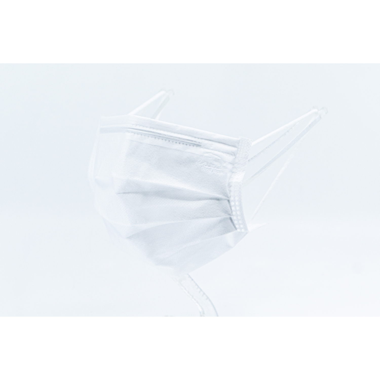 Emballage individuel 30 Masques jetables 3 épaisseurs pour Adulte ASTM F2100 Level 3 Good Mask 2.0 Prime - Blanc Glacier